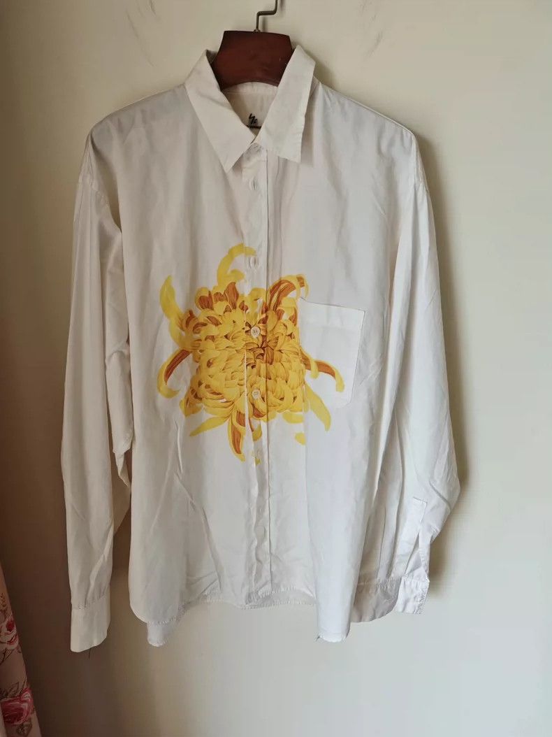 Y's Y's 05aw Youchan Dyeing Chrysanthemum Shirt Size US XL / EU 56 / 4 - 1 Thumbnail
