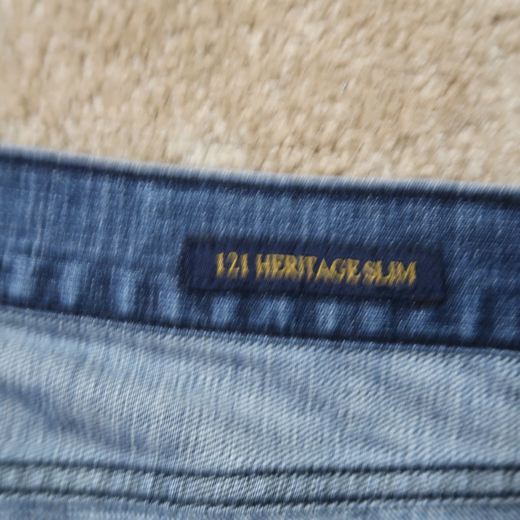 Lucky Brand Lucky Brand 121 Heritage Slim Pants Men 32x30 Blue Straight Leg Jeans Slim 5-Pocket Modern Classic Denim Belt Loops Size 32 Regular Mens Size US 32 / EU 48 - 5 Thumbnail