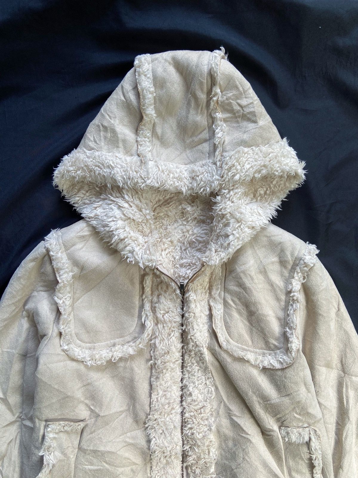 PPFM GRASS WATER FAUX FUR ZIP JACKET Size US XS / EU 42 / 0 - 3 Thumbnail