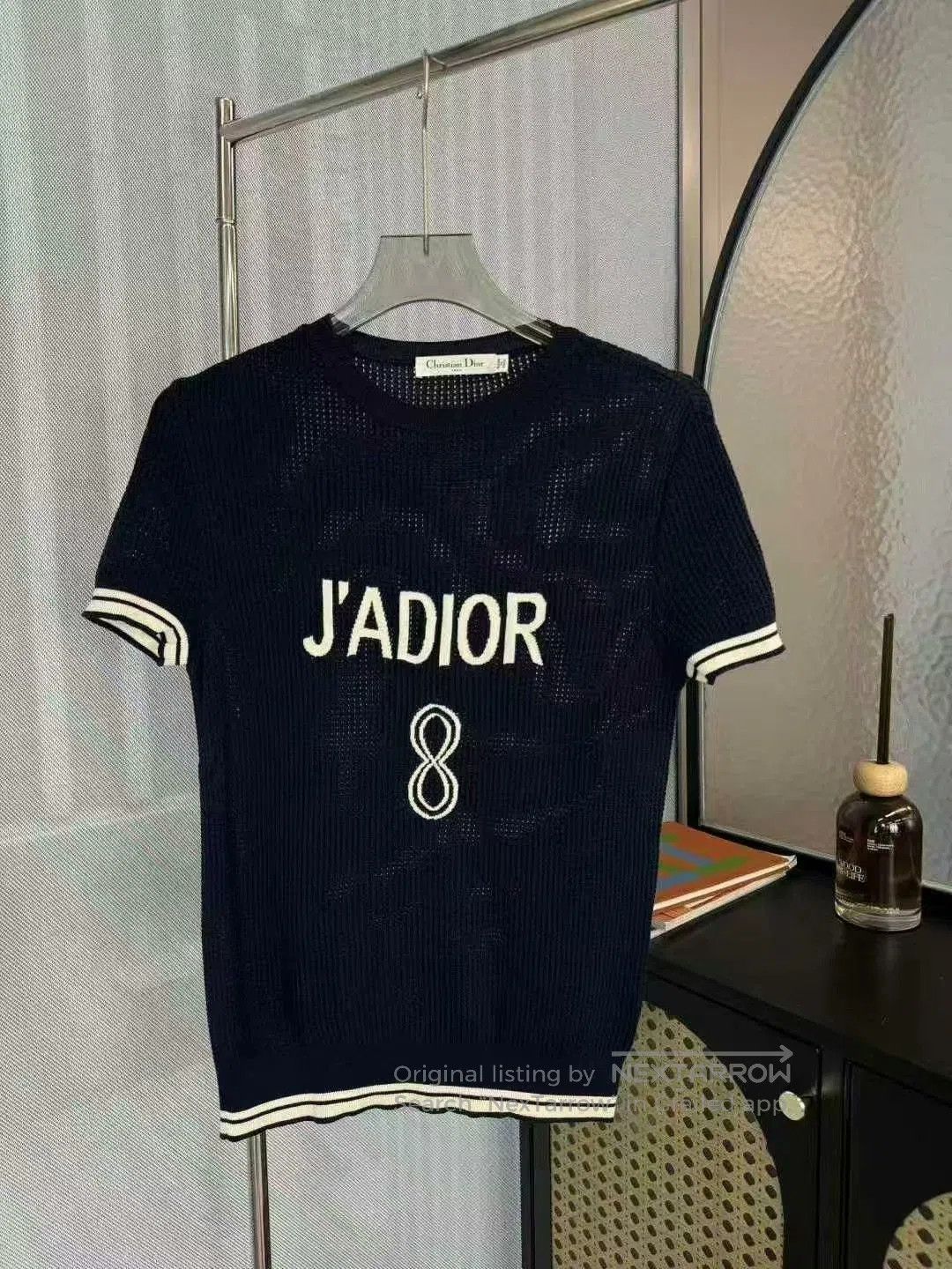 Dior dior navy blue short sleeve knitwear. Size US S / EU 44-46 / 1 - 1 Thumbnail