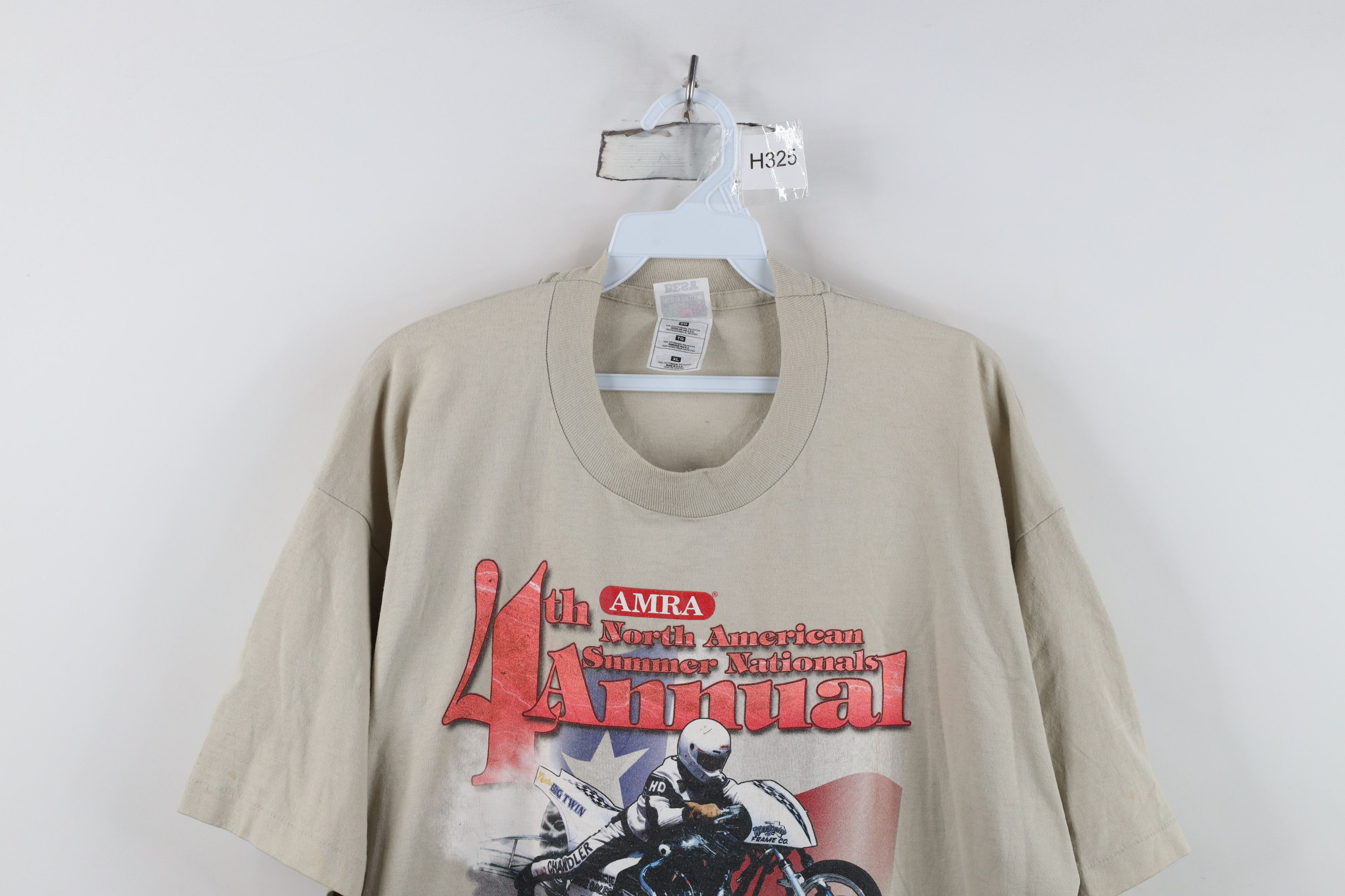 Vintage Vintage 90s American National Harley Drags T-Shirt USA Size US XL / EU 56 / 4 - 2 Thumbnail