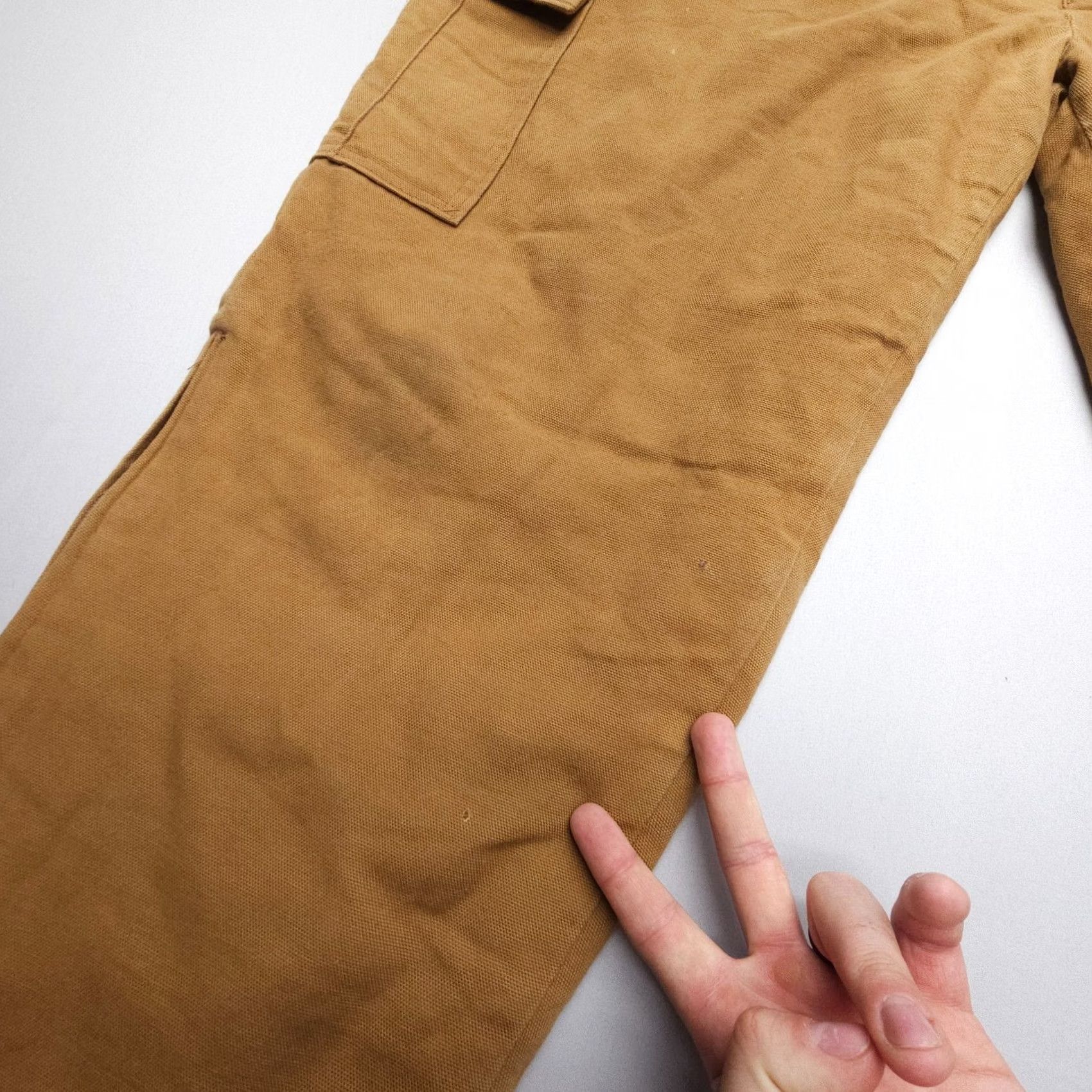 Vintage Prestige Apparel Pants Cargo 2XL Brown Cotton Lined 5-Pocket Workwear Vintage VTG Not N/A Size US 39 - 7 Thumbnail