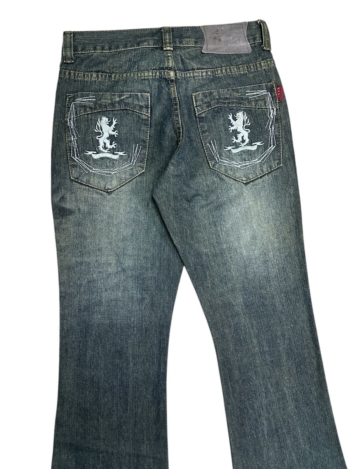 Japanese Brand Flare Bootcut💥Flare bootcut Lucas embroid pocket . Size US 28 / EU 44 - 4 Thumbnail