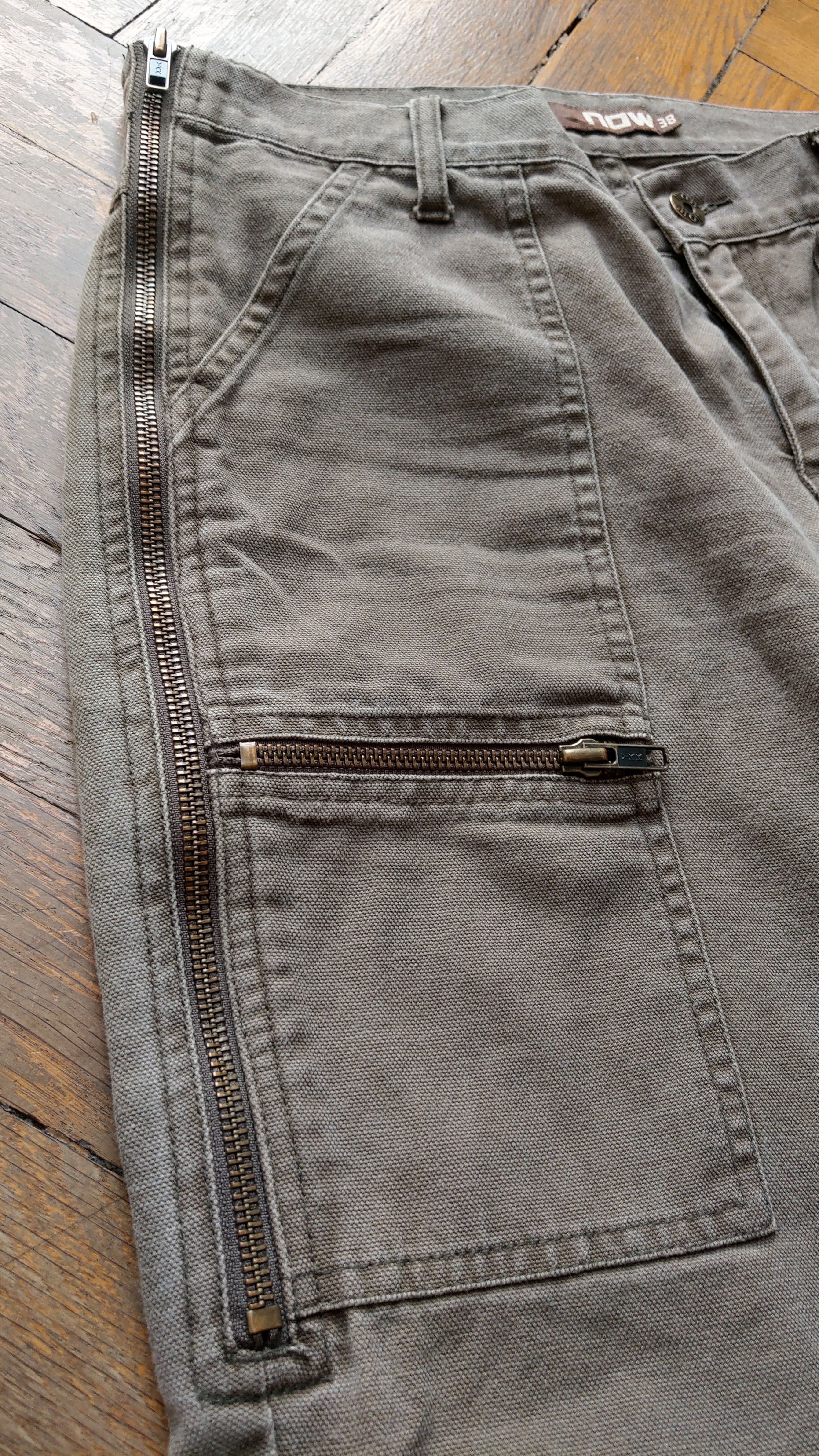 Japanese Brand × Vintage Detailed Cargo Pants Flared Hacker opium y2k Baggy Bootcut Size US 31 - 11 Thumbnail