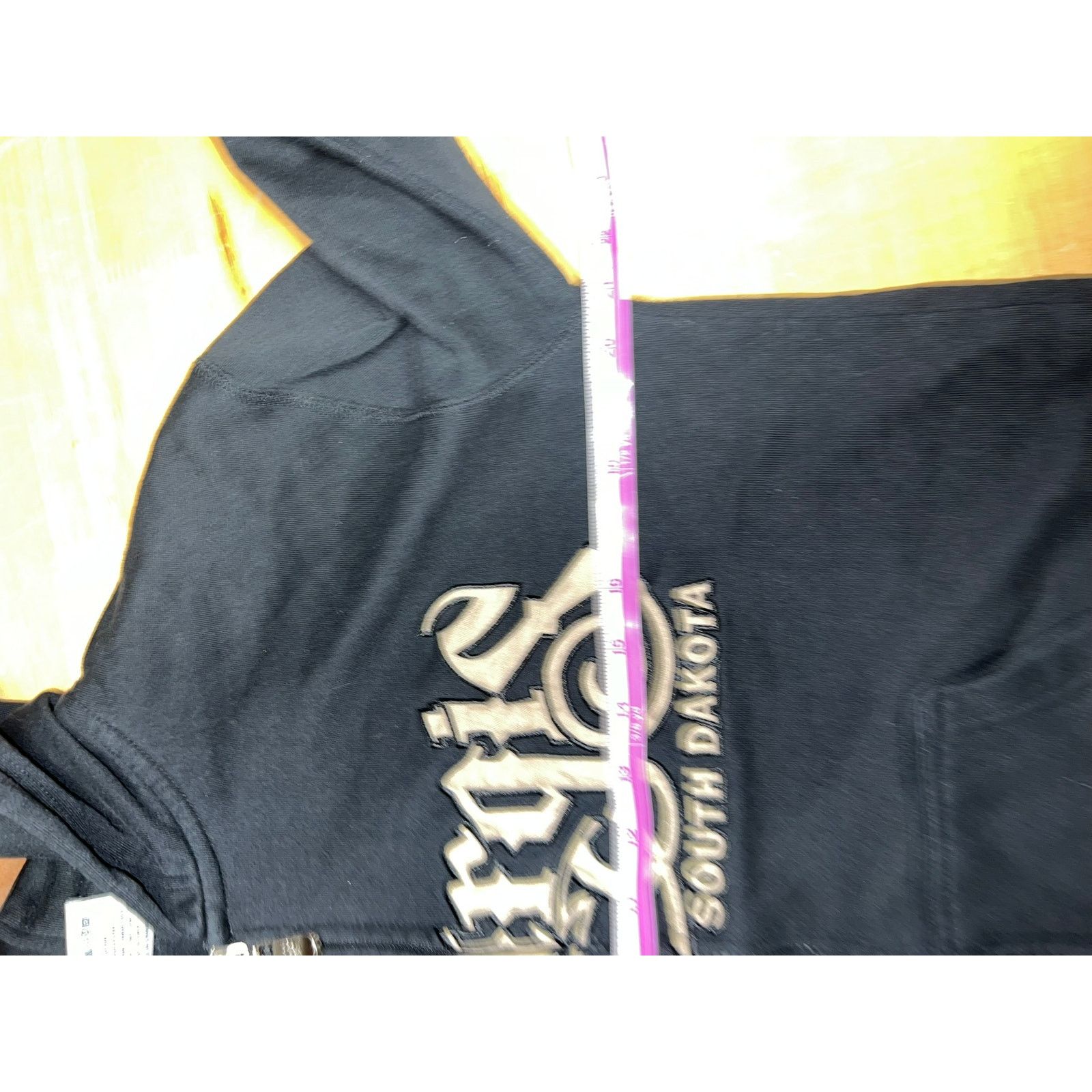 Vintage Y2K Sturgis Black Hoodie Full Zip UP South Dakota 2000s M Size US M / EU 48-50 / 2 - 9 Thumbnail