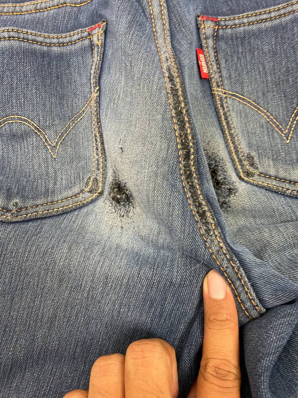 Edwin edwin fleece lining distressed denim Size 30" / US 8 / IT 44 - 5 Thumbnail