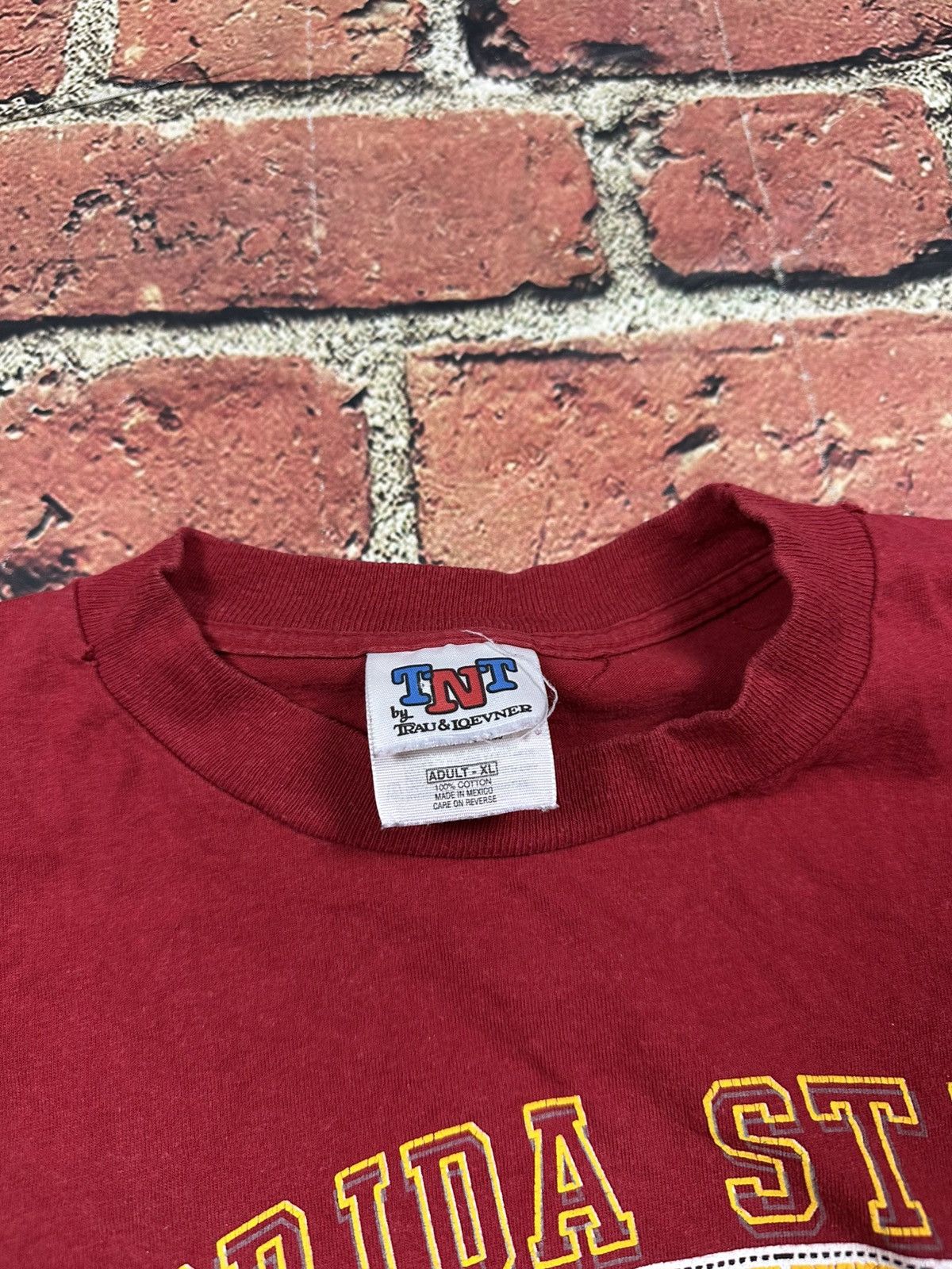NCAA Vintage Floroida State Seminoles FSU T Shirt Single Stitch Size US XL / EU 56 / 4 - 5 Thumbnail