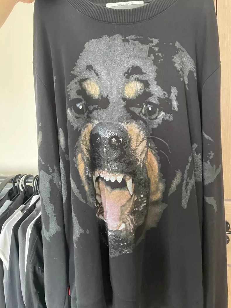 Givenchy Rottweiler dog head hoodie