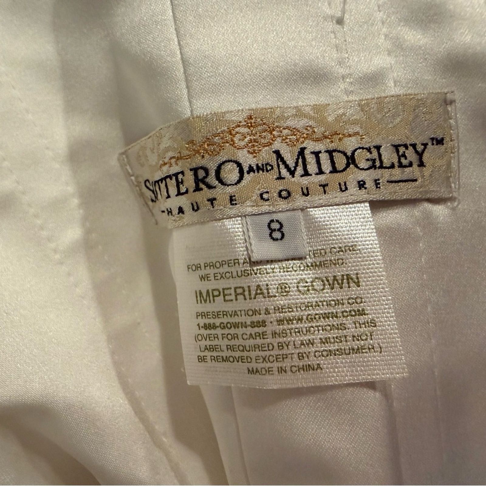 Other Beautiful Sottero & Midgley Ruched Taffeta Wedding Gown Size M / US 6-8 / IT 42-44 - 8 Thumbnail