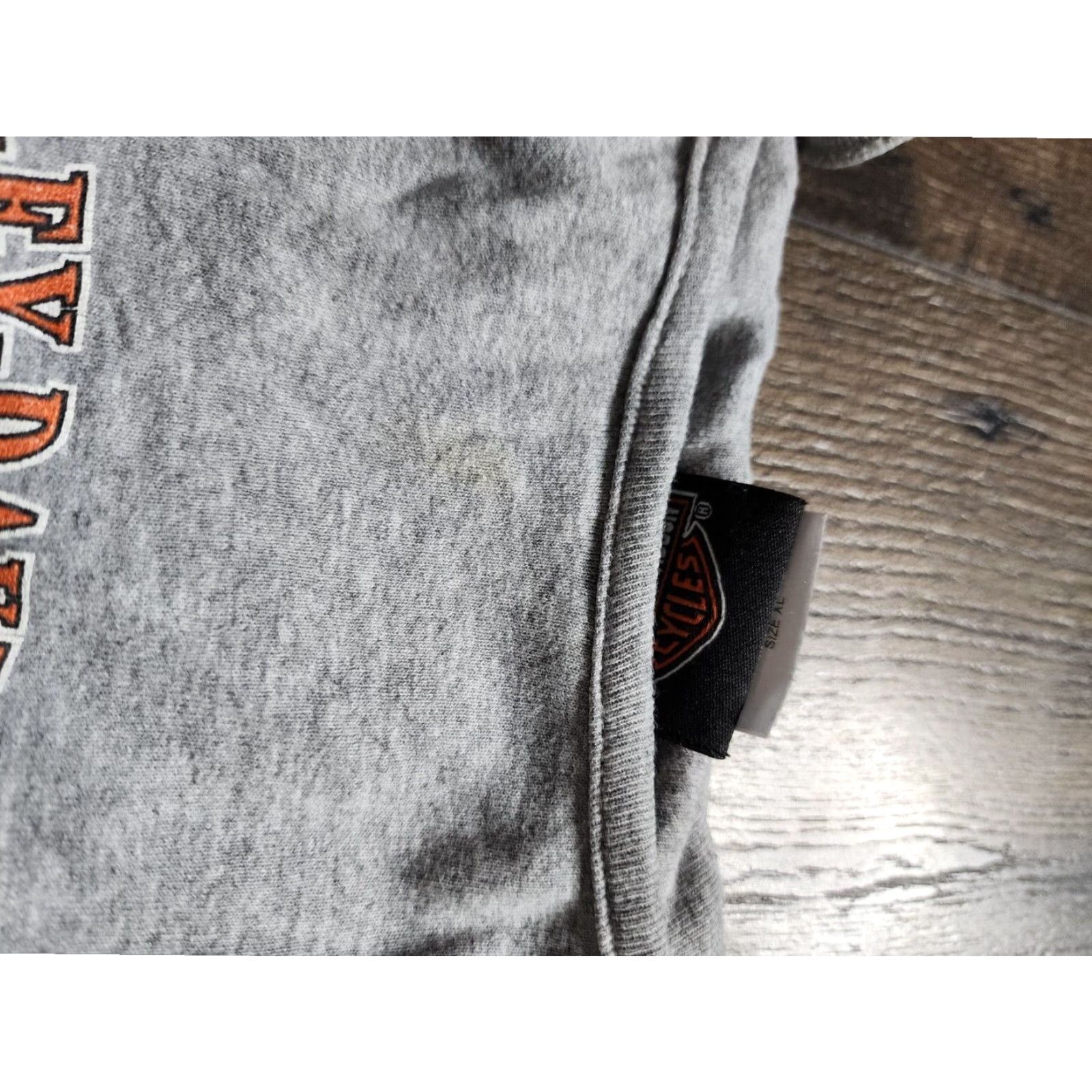 Harley Davidson VINTAGE Harley Davidson Gray Graphic T-Shirt Top Womens XL 90s Retro Size XL / US 12-14 / IT 48-50 - 6 Thumbnail