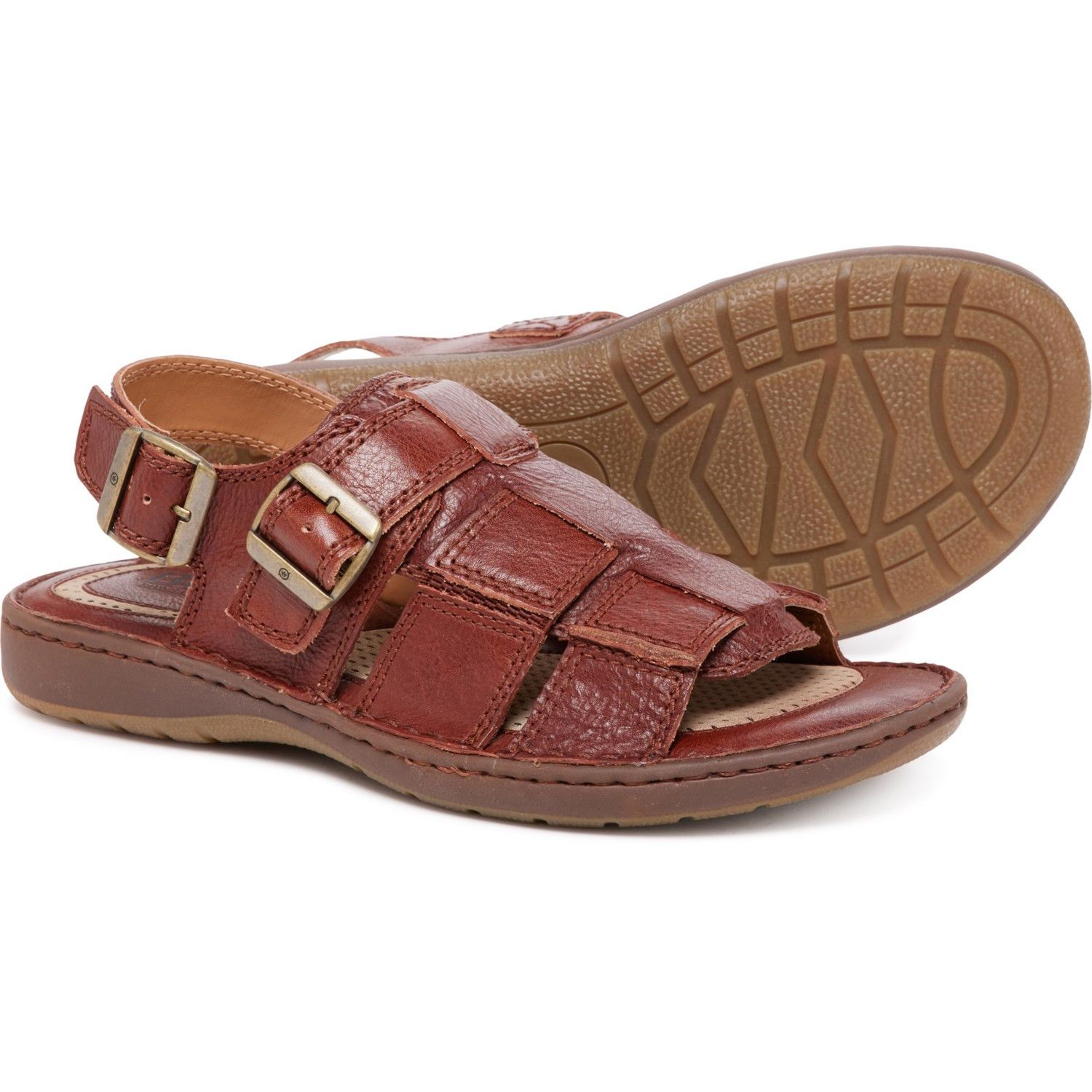 Born Born Miguel F/G Sandals - Leather Men's - Bourban US 11 Size US 11 / EU 44 - 7 Thumbnail