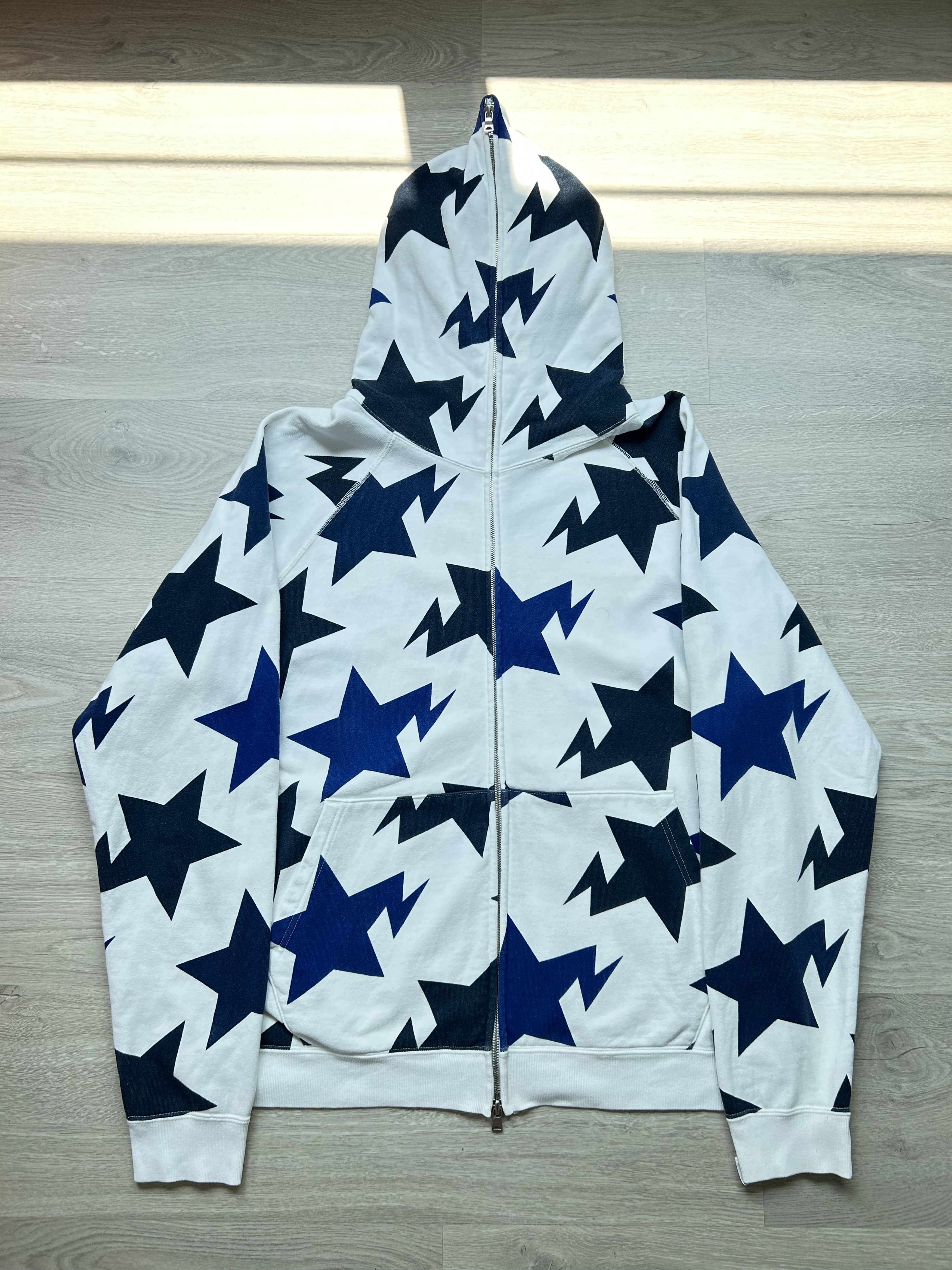 Bape NFS Limited Bape Sta Pattern Full Zip Hoodie [Size L] Size US L / EU 52-54 / 3 - 1 Thumbnail