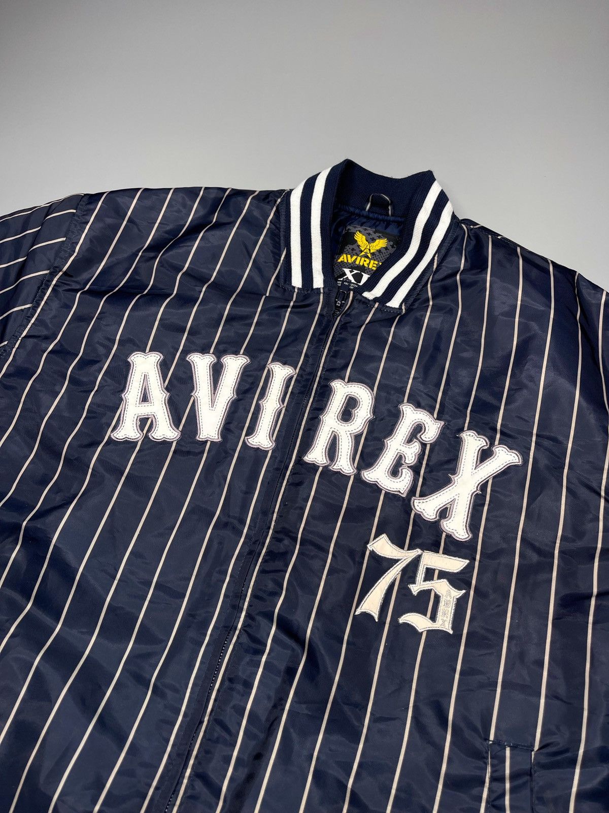 Avirex Vintage Avirex Stripped Bomber Jacket Size US XL / EU 56 / 4 - 5 Thumbnail