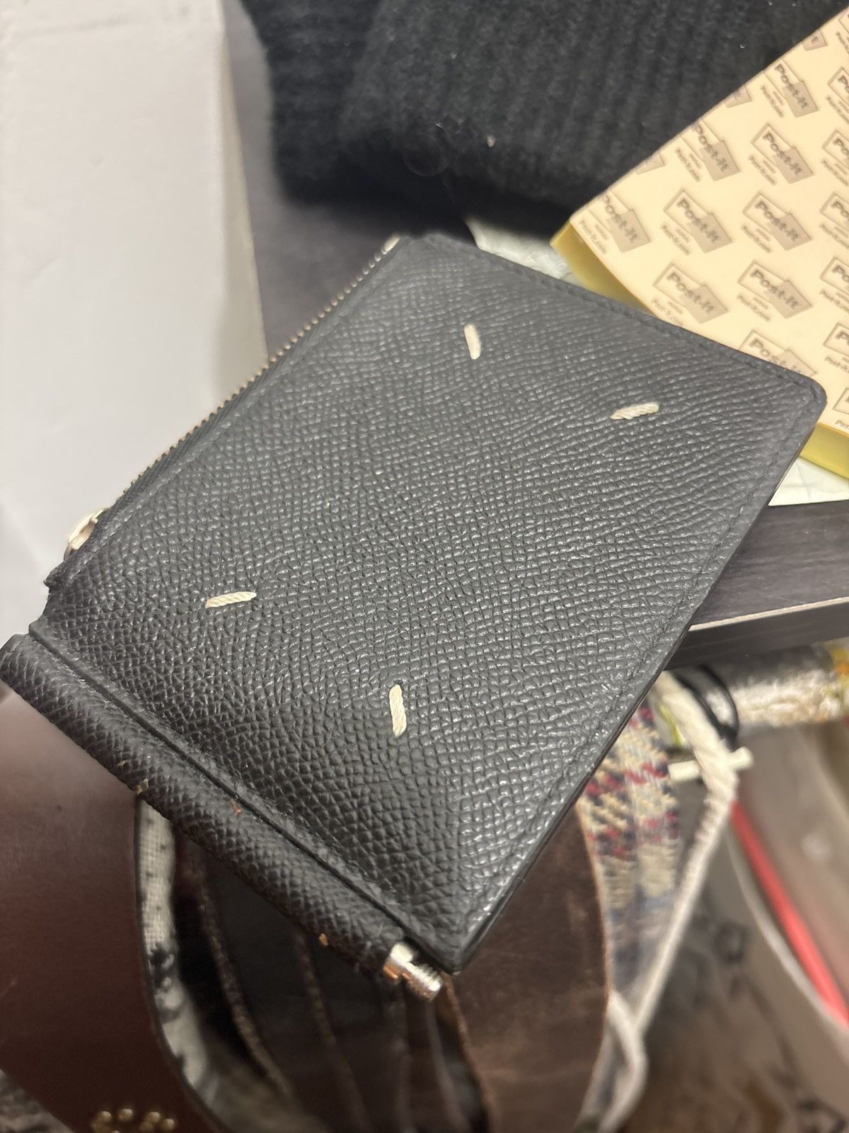 Maison Margiela Black Stitch Wallet Size ONE SIZE - 8 Thumbnail