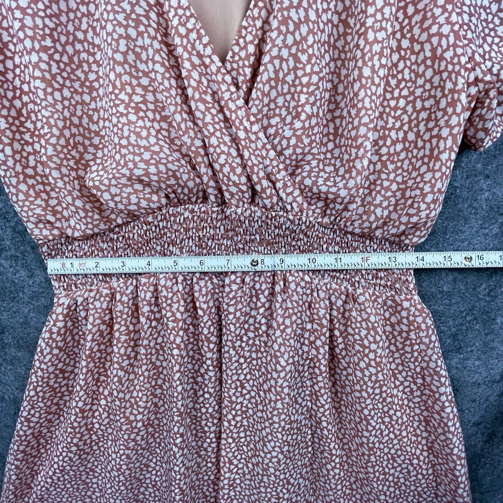 Sage Sage The Label Dress L Shirred Sheer Country Romantic Girly Size L / US 10 / IT 46 - 5 Thumbnail