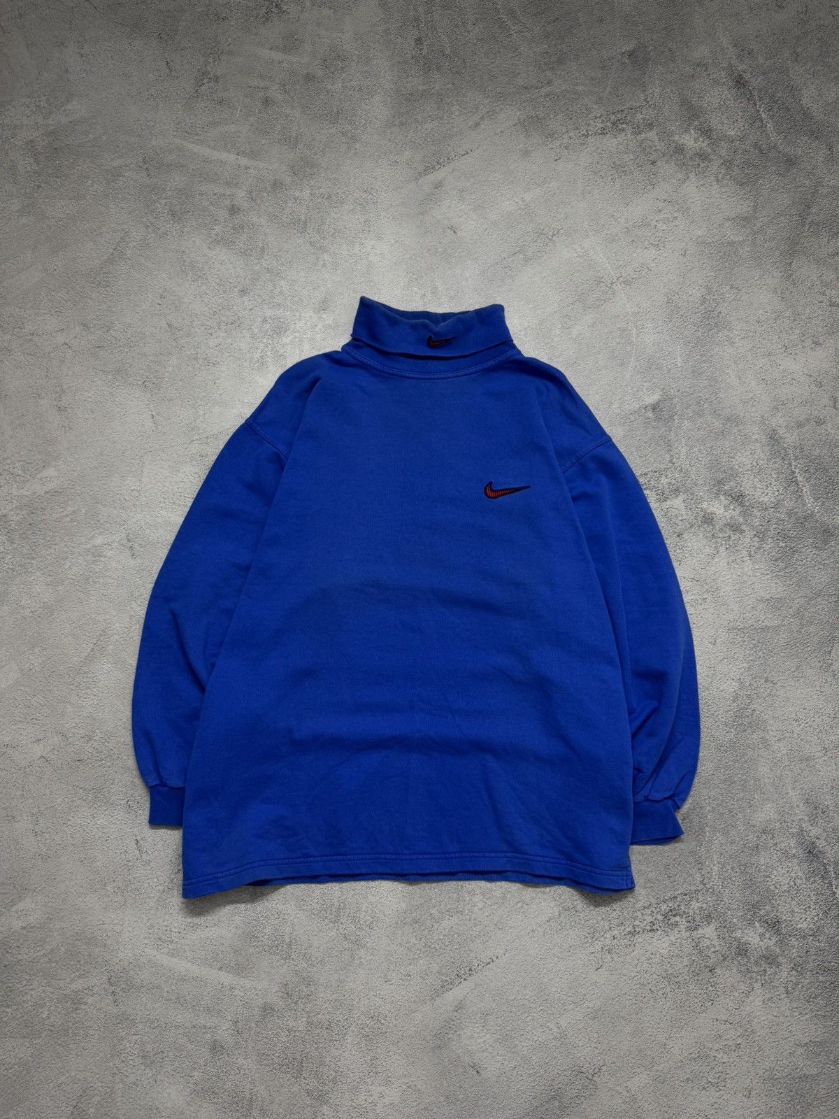 Nike Vintage Y2K Nike Long Sleeve Mini Swoosh 90’s Size US XL / EU 56 / 4 - 3 Thumbnail