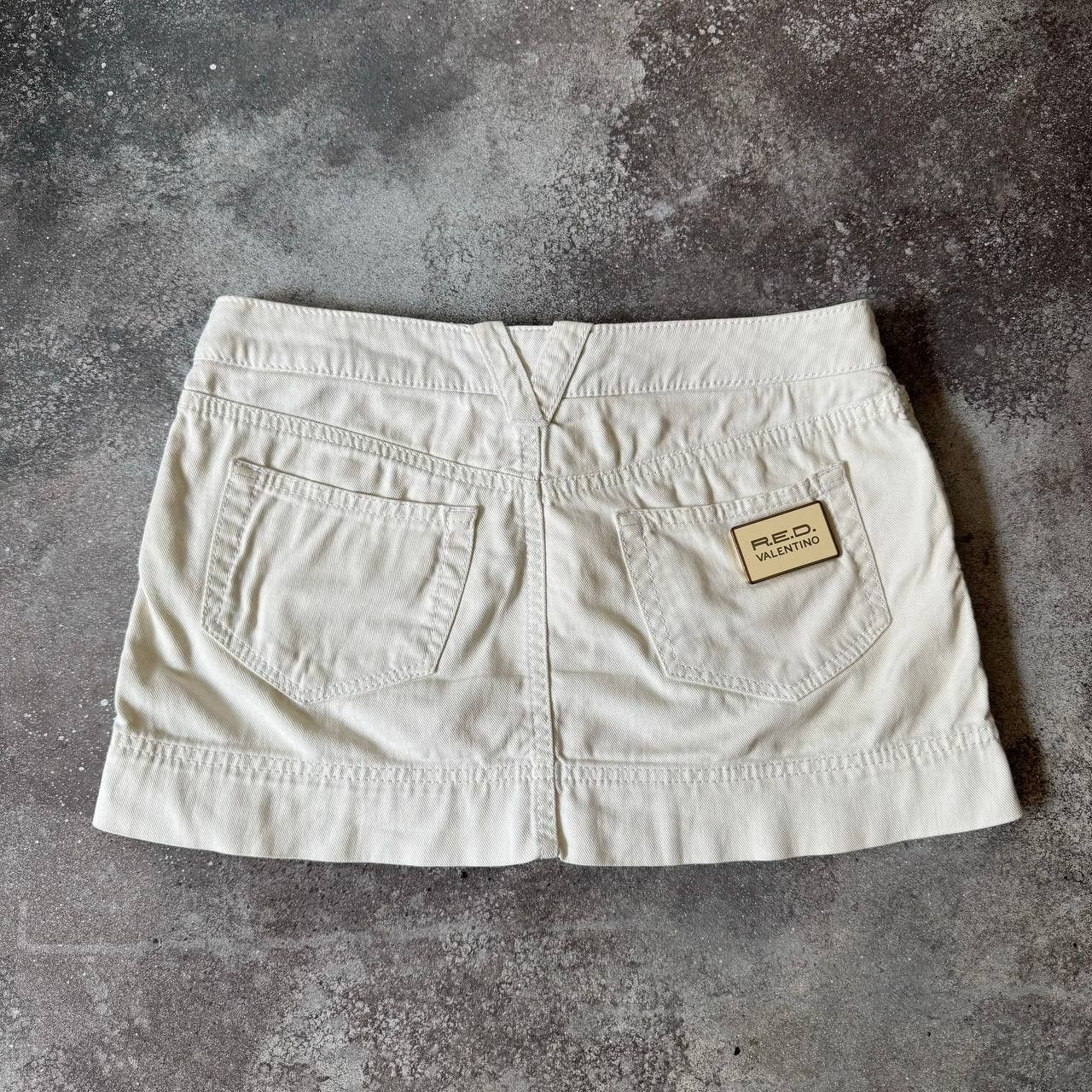 RED Valentino Red Valentino Vintage White Mini Skirt Size 29" - 1 Thumbnail