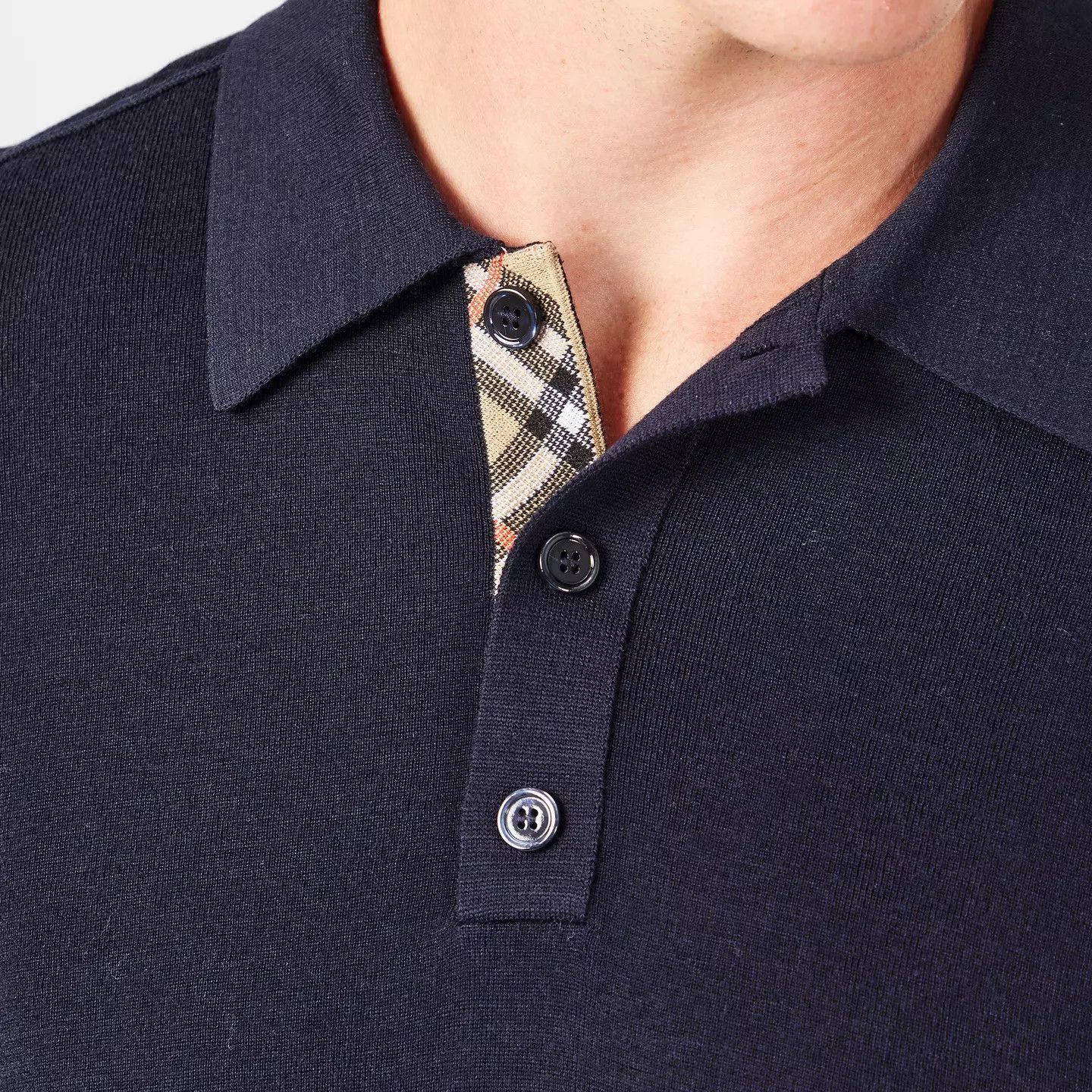 Burberry o1g2r1mq0426 Knitted Short Sleeve Polo Shirt in Navy Size US M / EU 48-50 / 2 - 5 Thumbnail