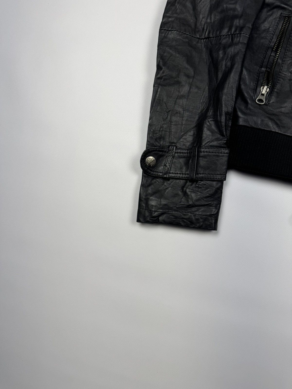 If Six Was Nine Vintage If Six Was Nine Style Woman's Biker Leather Jacket Size XS / US 0-2 / IT 36-38 - 5 Thumbnail