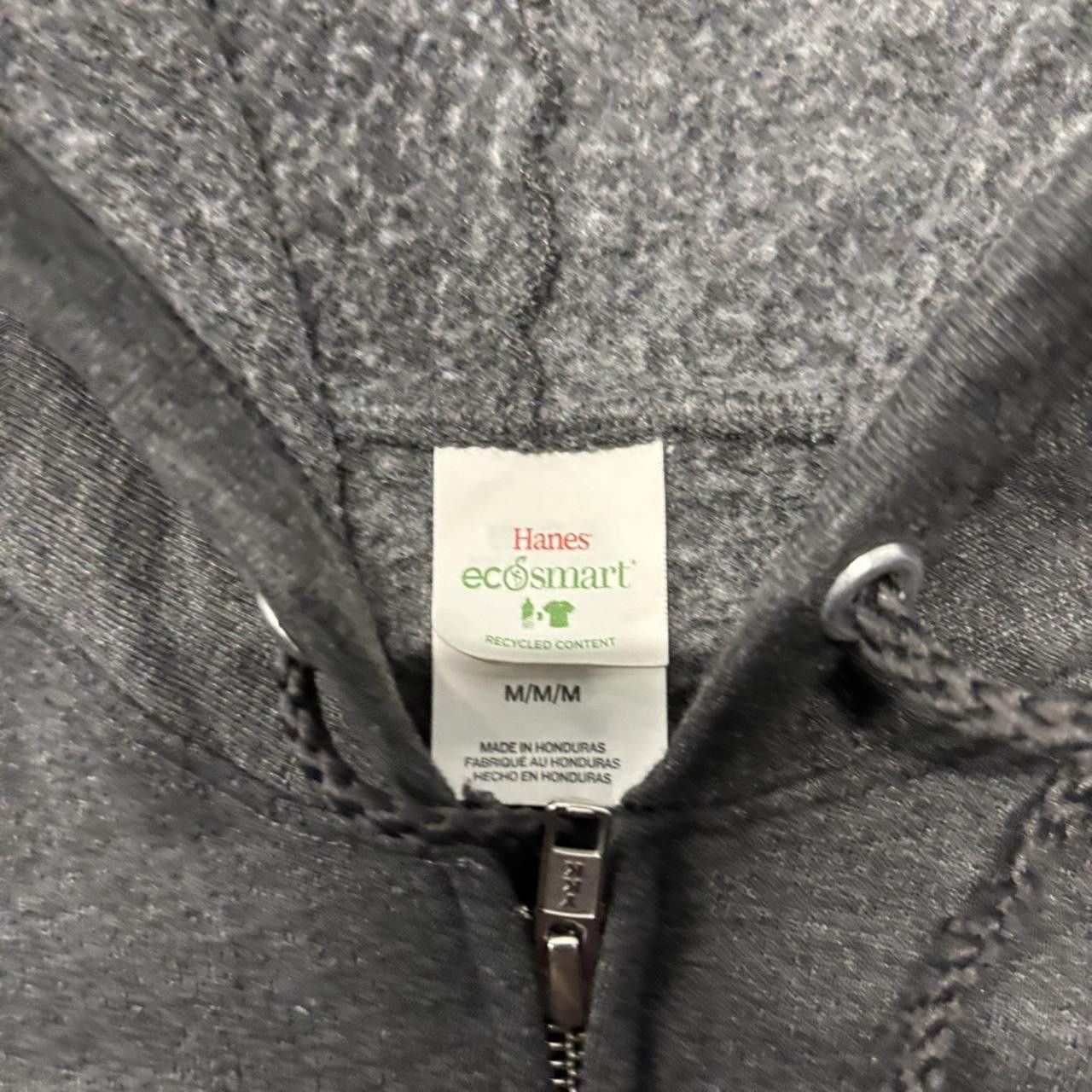 Japanese Brand × Vintage Crazy Vintage Y2K/2000s Dark Grey Blank Essential Zip Up Hoodie! Size US M / EU 48-50 / 2 - 6 Thumbnail