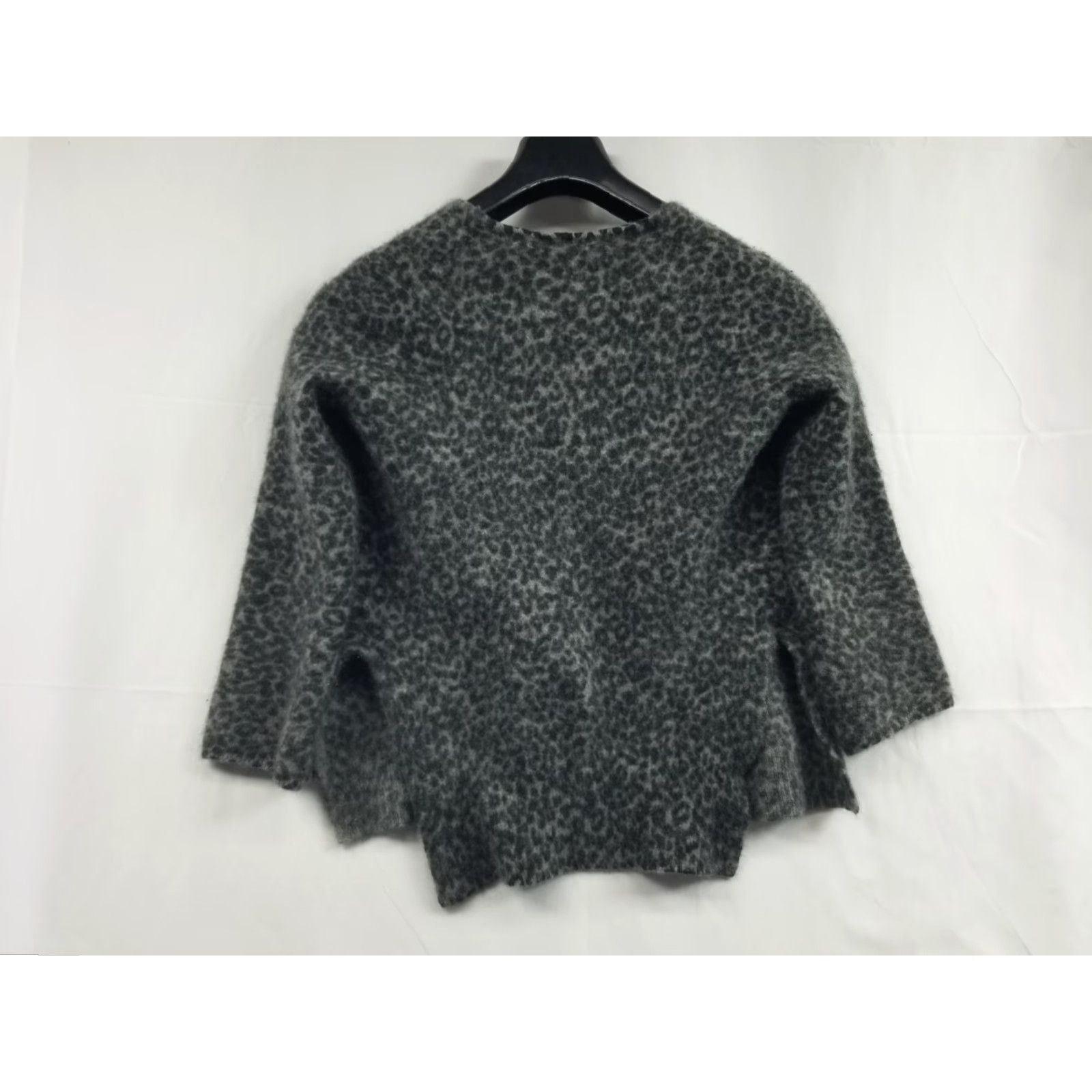 Vintage SKULL CASHMERE Cardigan Women S-M Open Distressed Knit Sweater Gray Size S / US 4 / IT 40 - 2 Thumbnail