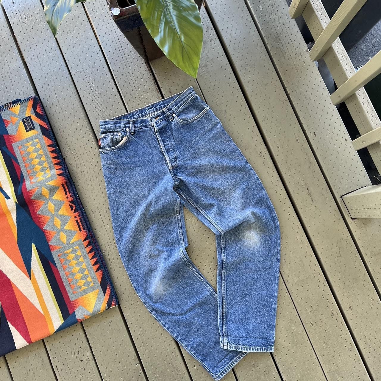 Patagonia Vintage PATAGONIA Organic Cotton Button Fly Denim Jeans 90s Size US 28 / EU 44 - 2 Thumbnail