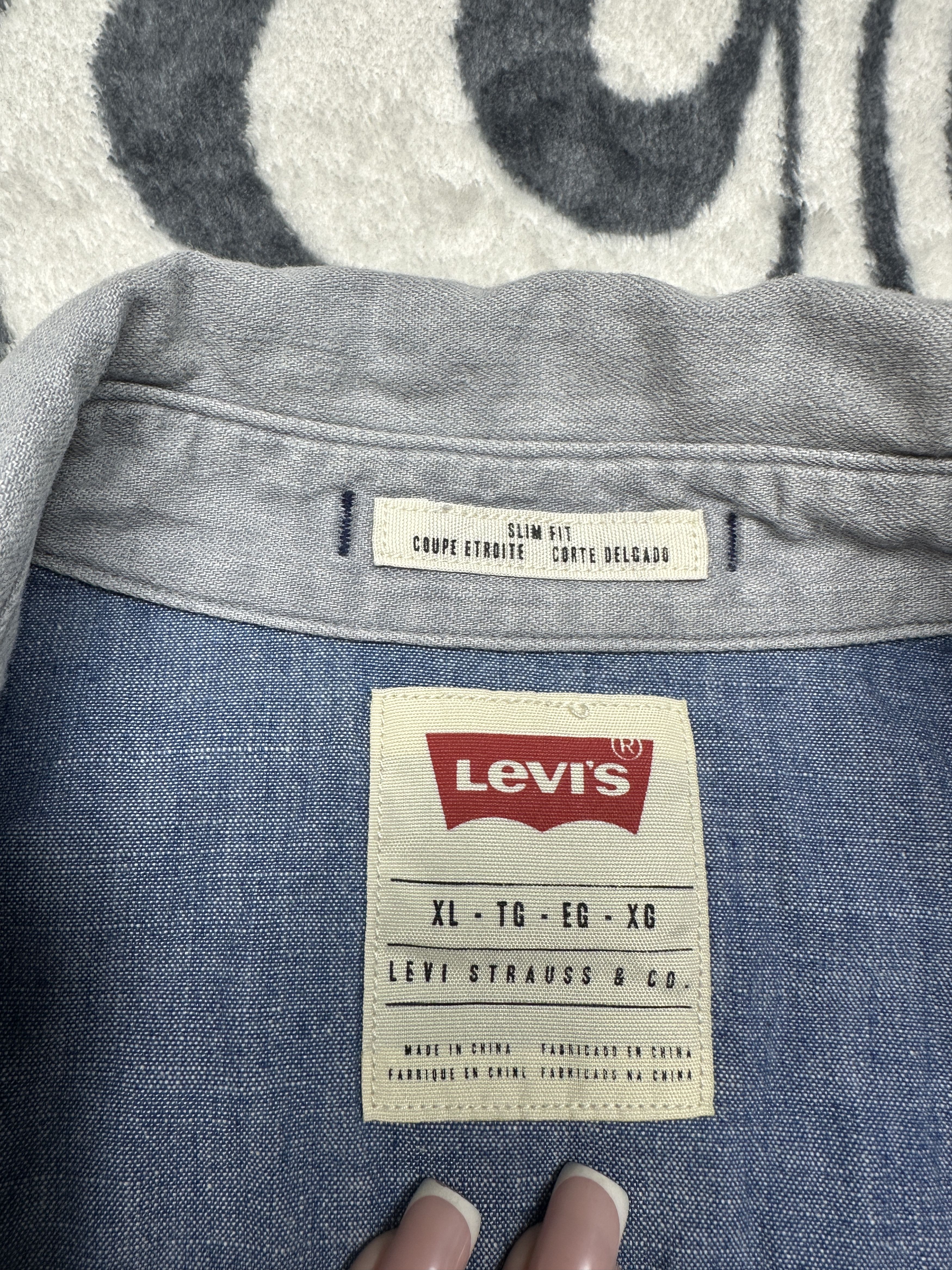 Levi's Levi's Vintage Mens Grey Denim Shirt Jeans Size US XL / EU 56 / 4 - 4 Thumbnail