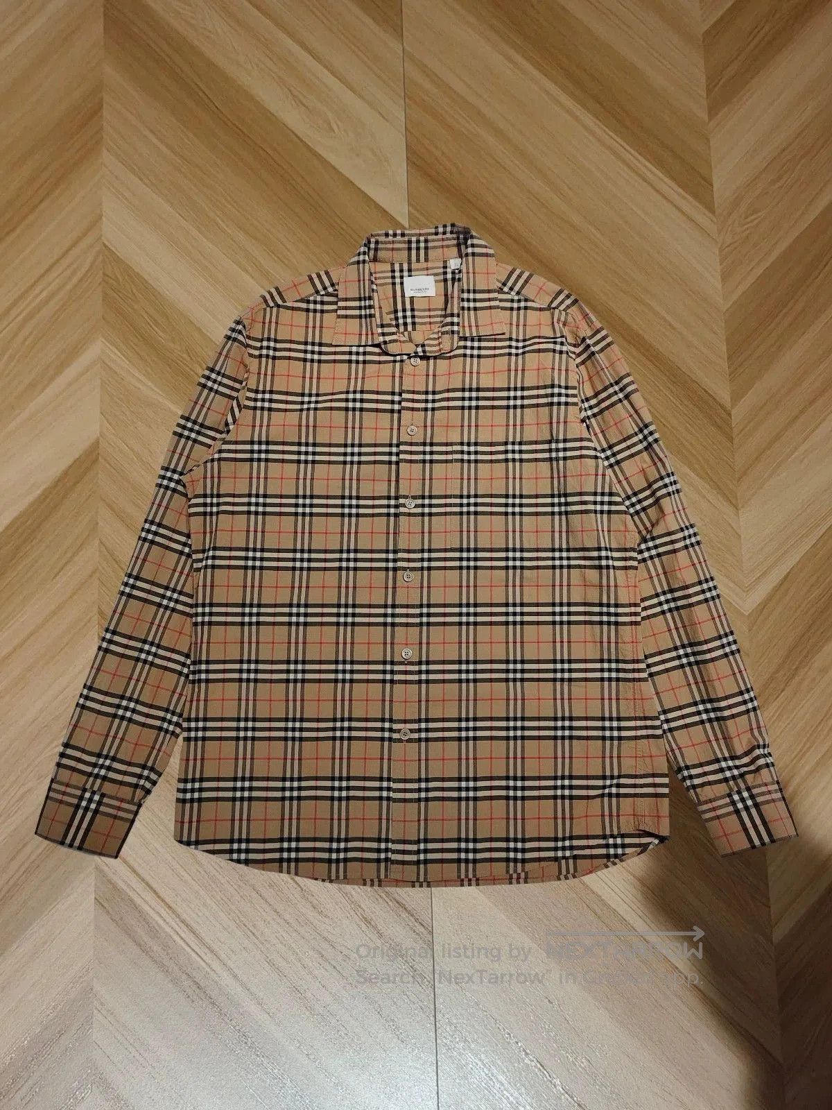 burberry xl plaid shirt in new condition.