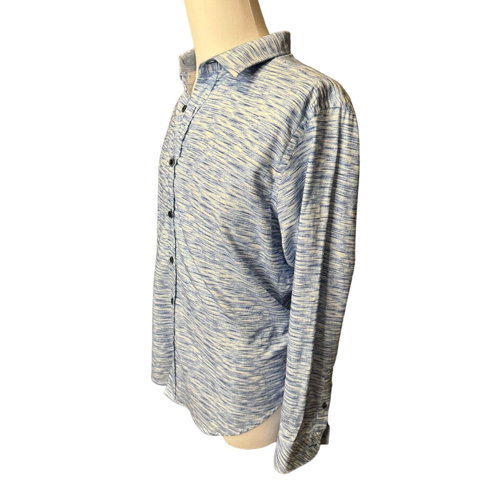 Robert Graham Robert Graham Flip Cuff Button Up Shirt Blue Men’s Large Size US L / EU 52-54 / 3 - 3 Thumbnail