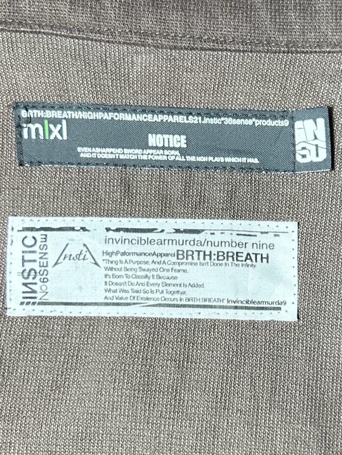 Number (N)ine Number (N)ine BRTH:BREATH Hemp Anti-Gas Smock Anorak Size US L / EU 52-54 / 3 - 13 Thumbnail