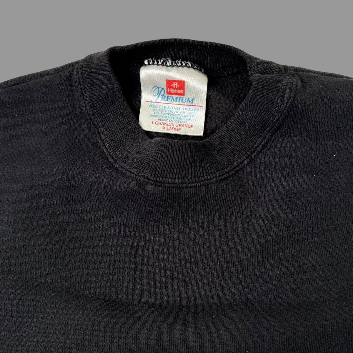 Vintage Vintage blank 1990s two tone sweatshirt Size US XL / EU 56 / 4 - 3 Thumbnail