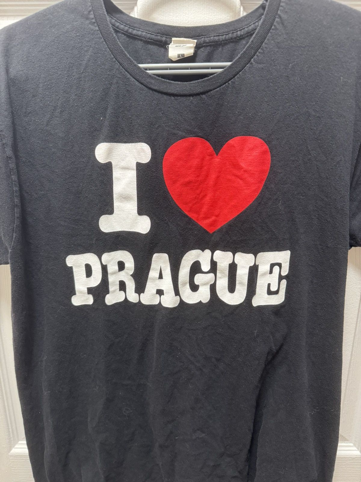 I Love NY Fruit of the Loom I Love Prague I Love NY Shirt Vintage Rare Size US L / EU 52-54 / 3 - 2 Thumbnail