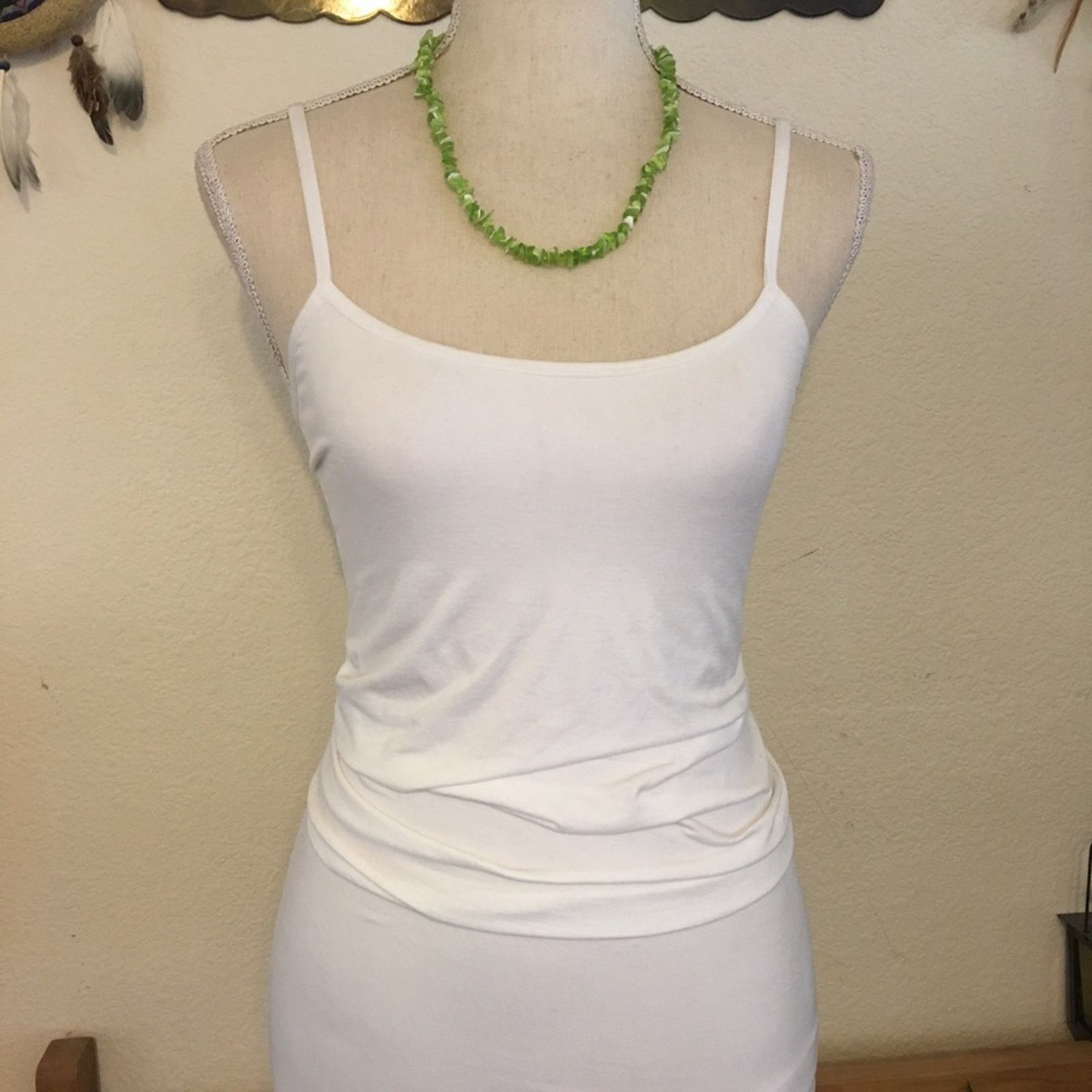 Vintage Vintage faux green gem bead necklace Size ONE SIZE - 4 Thumbnail