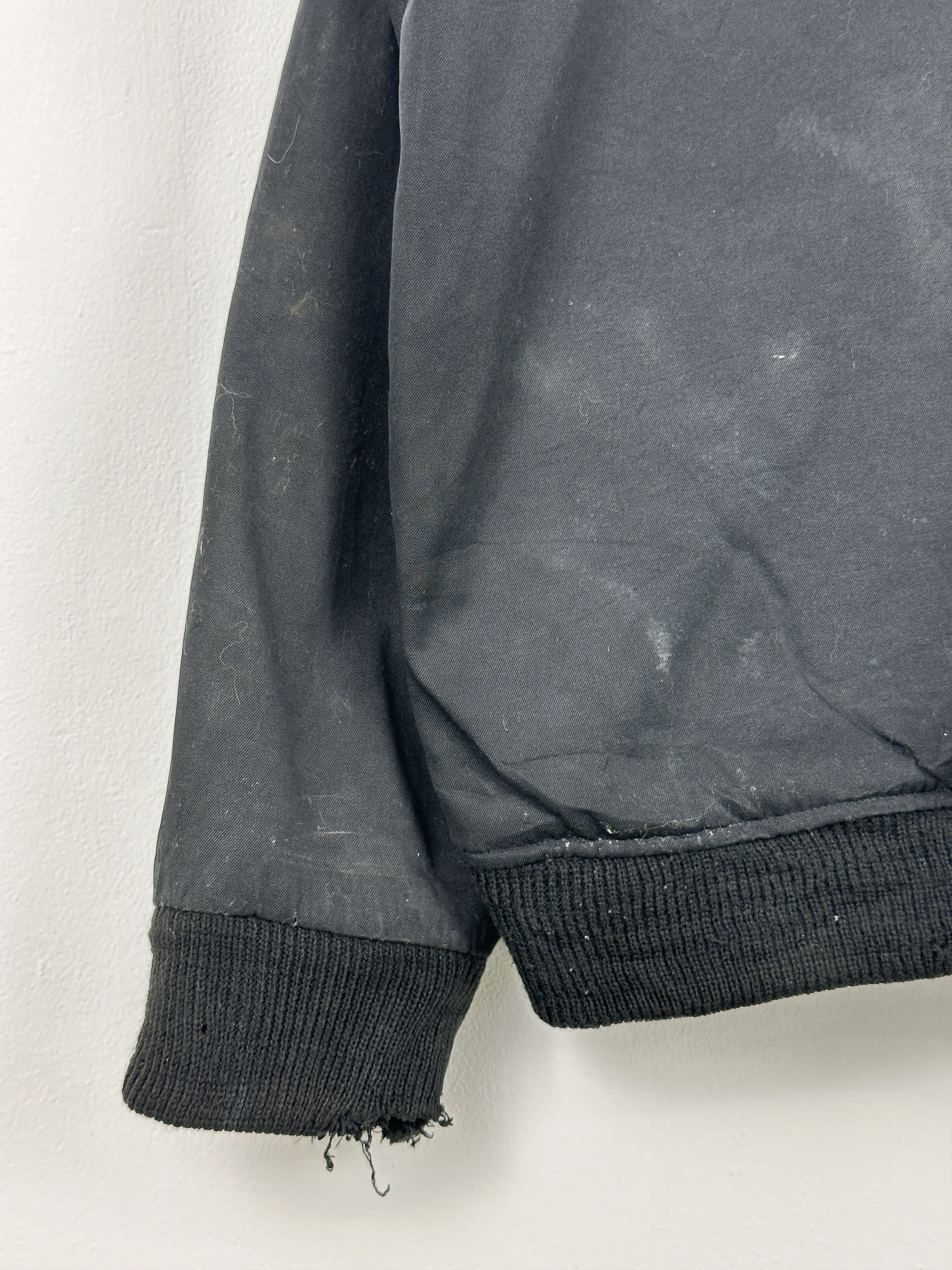 LONE WOLF Vintage Lonely Wolf Zipper Ups Bomber Jacket Black JA0079 Size US XL / EU 56 / 4 - 13 Thumbnail