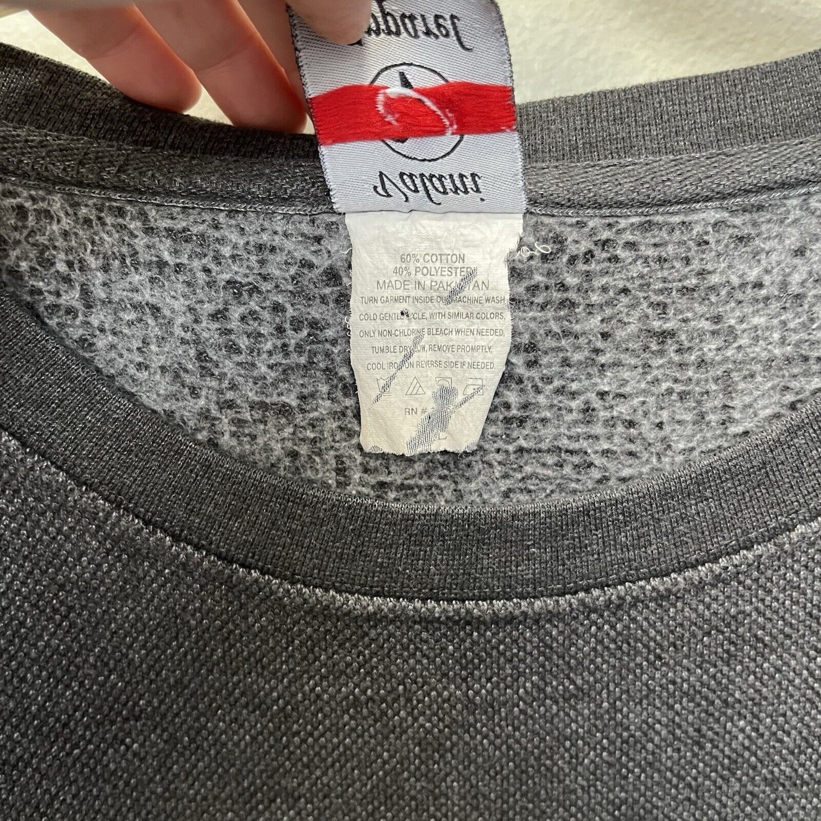 Vintage Valani Apparel | Gray Pique Front Pocket Textured Sweater Size XL / US 12-14 / IT 48-50 - 4 Thumbnail