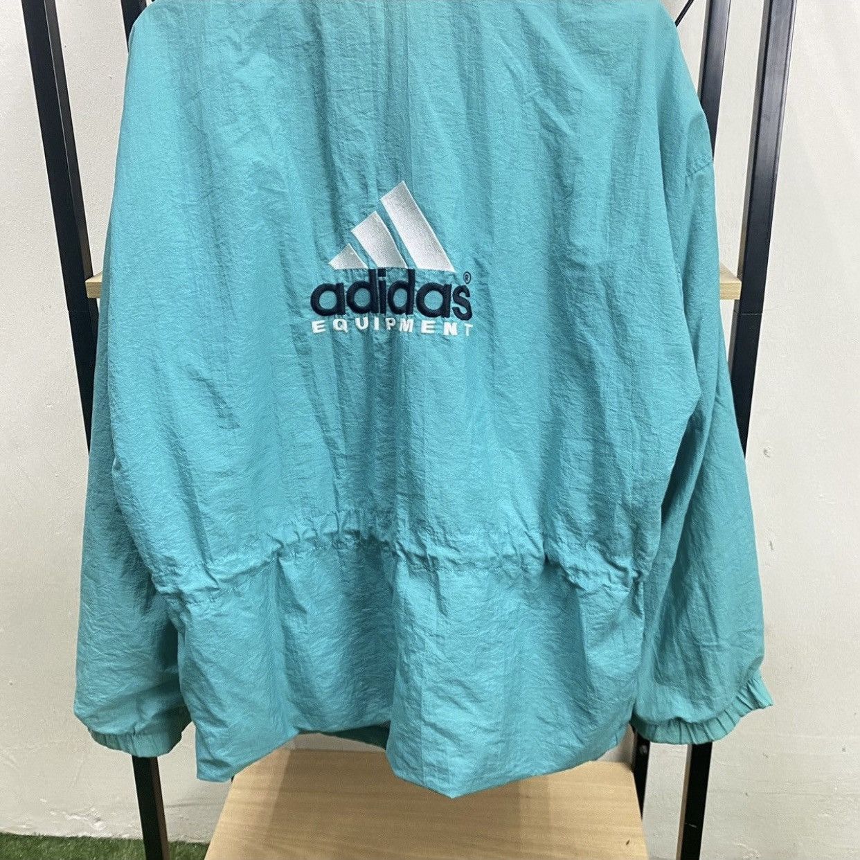 Adidas × Vintage Vintage 90s Adidas Equipment Rain Light Jacket Size S Oversz Size US M / EU 48-50 / 2 - 4 Thumbnail