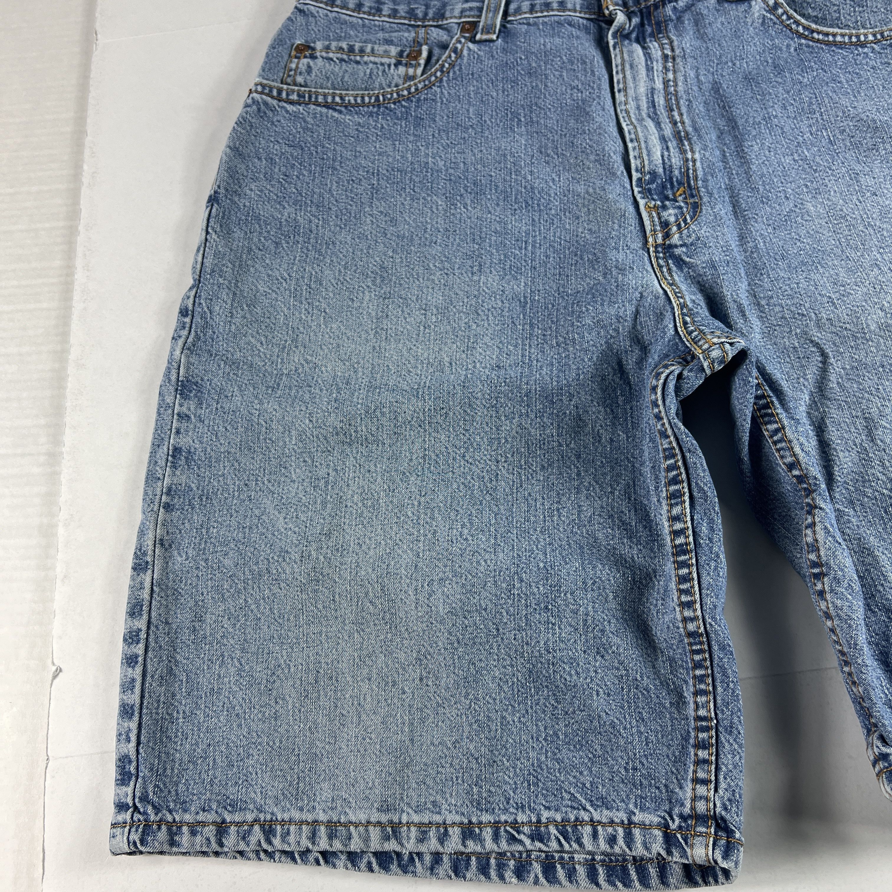 Levi's × Vintage Y2K Levi's Jean Shorts 569 Loose Faded Bermuda Denim Jorts Size US 36 / EU 52 - 2 Thumbnail