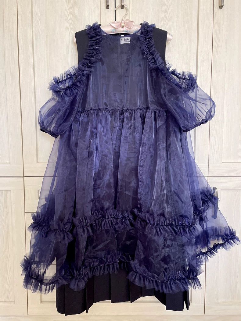 Comme des Garcons Comme des Garcons Blue fake two-piece patchwork dress Size S / US 4 / IT 40 - 1 Thumbnail