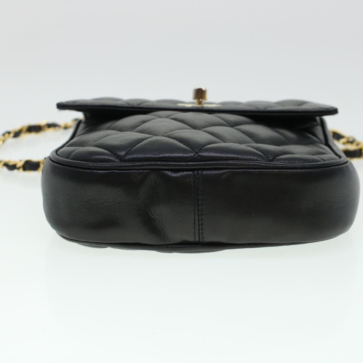Chanel CHANEL Matelasse Turn Lock Chain Shoulder Bag Lamb Skin Size ONE SIZE - 5 Thumbnail