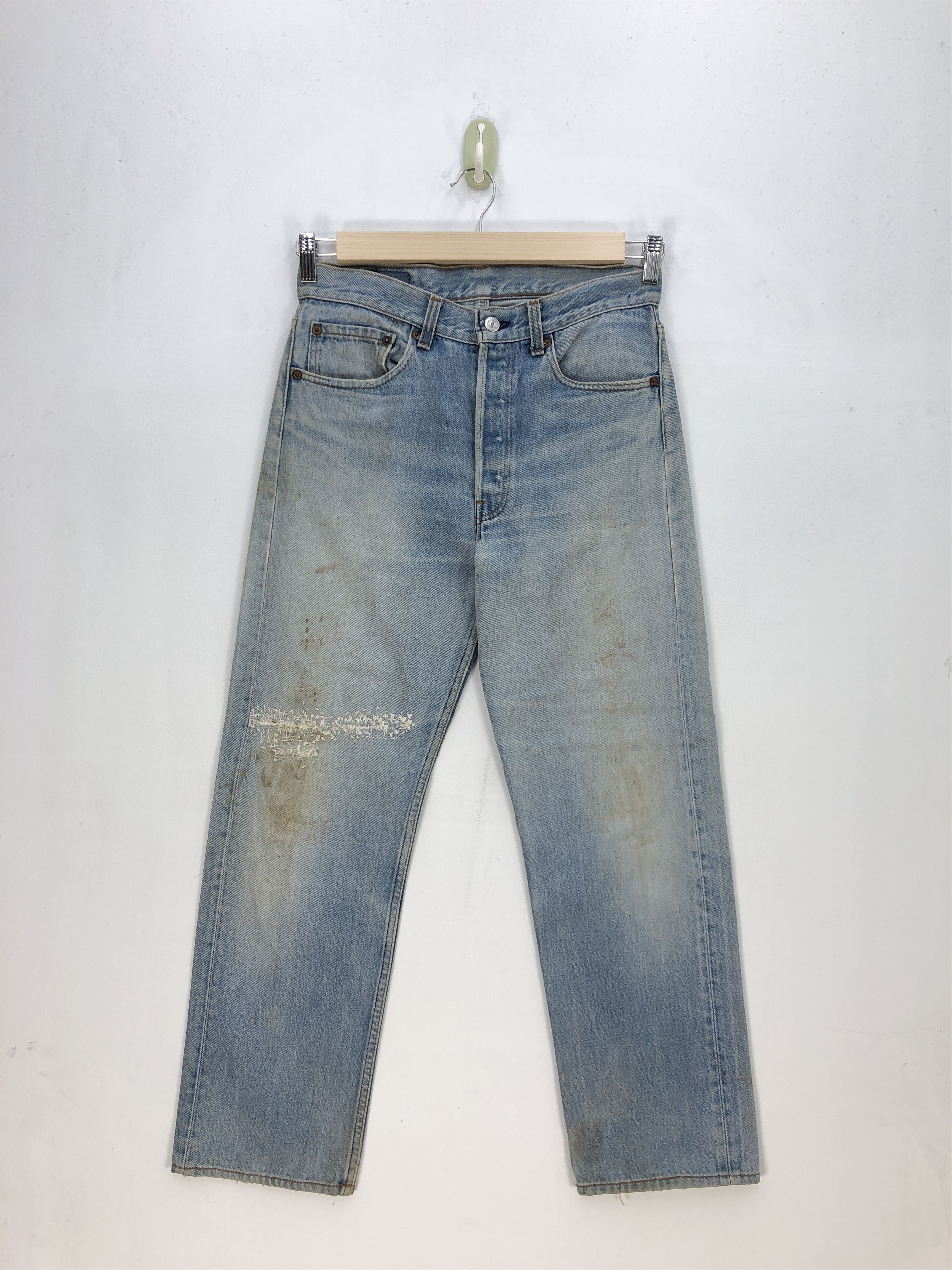 Levi's Vintage 90s Levis 501xx Jeans Dirty Levis Light Wash Pants Size US 30 / EU 46 - 1 Thumbnail