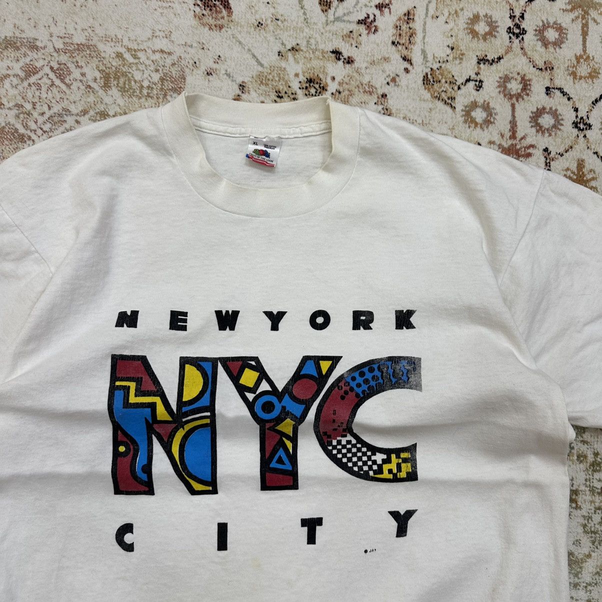 Vintage Vintage Adult” New York City” T-shirts 90s Single stitch Y2K Size US XL / EU 56 / 4 - 7 Thumbnail