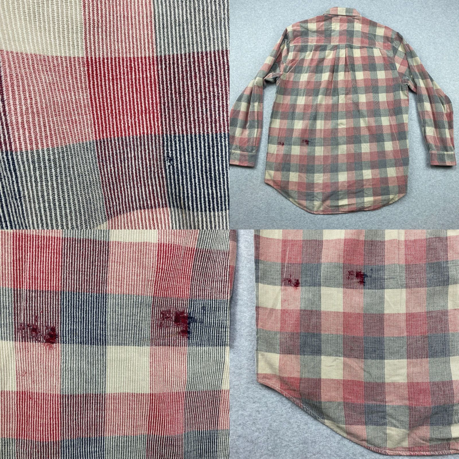 The Territory Ahead Territory Ahead Button-Up Shirt Mens L Multicolor Plaid Heavyweight Cotton Blend Pocketed Collared Long Sleeve Casual Modern Size US L / EU 52-54 / 3 - 8 Thumbnail
