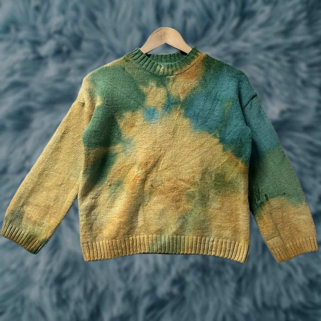 PRINCESS POLLY Princess Polly Womens Tie Dye Pullover Crew Sweater XS Multicolor Hippie Boho Knit Long Sleeve Mock Neck Casual Size XS / US 0-2 / IT 36-38 - 1 Thumbnail