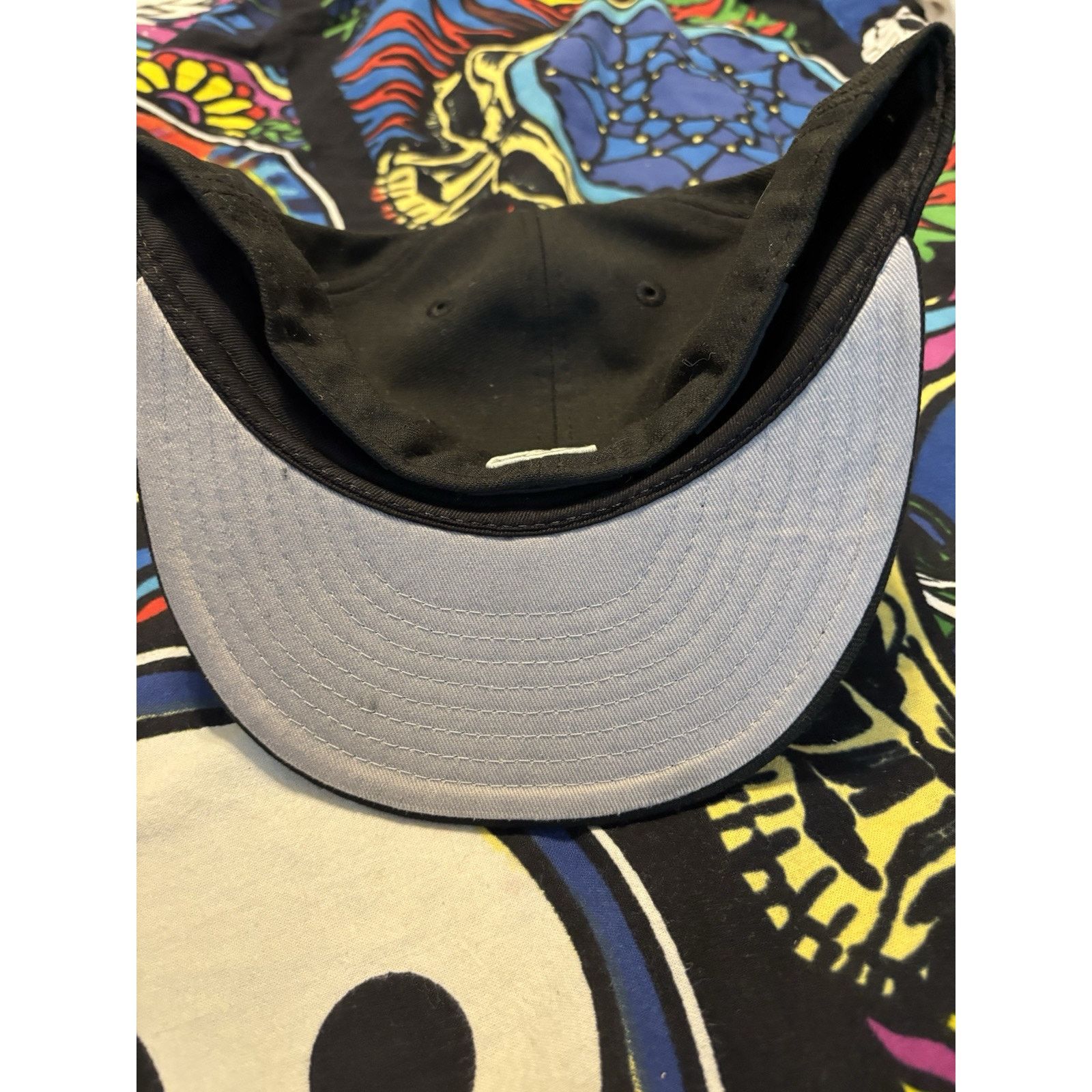Vintage New York Yankees MLB Hat flex fit 7 1/2 black Size ONE SIZE - 4 Thumbnail