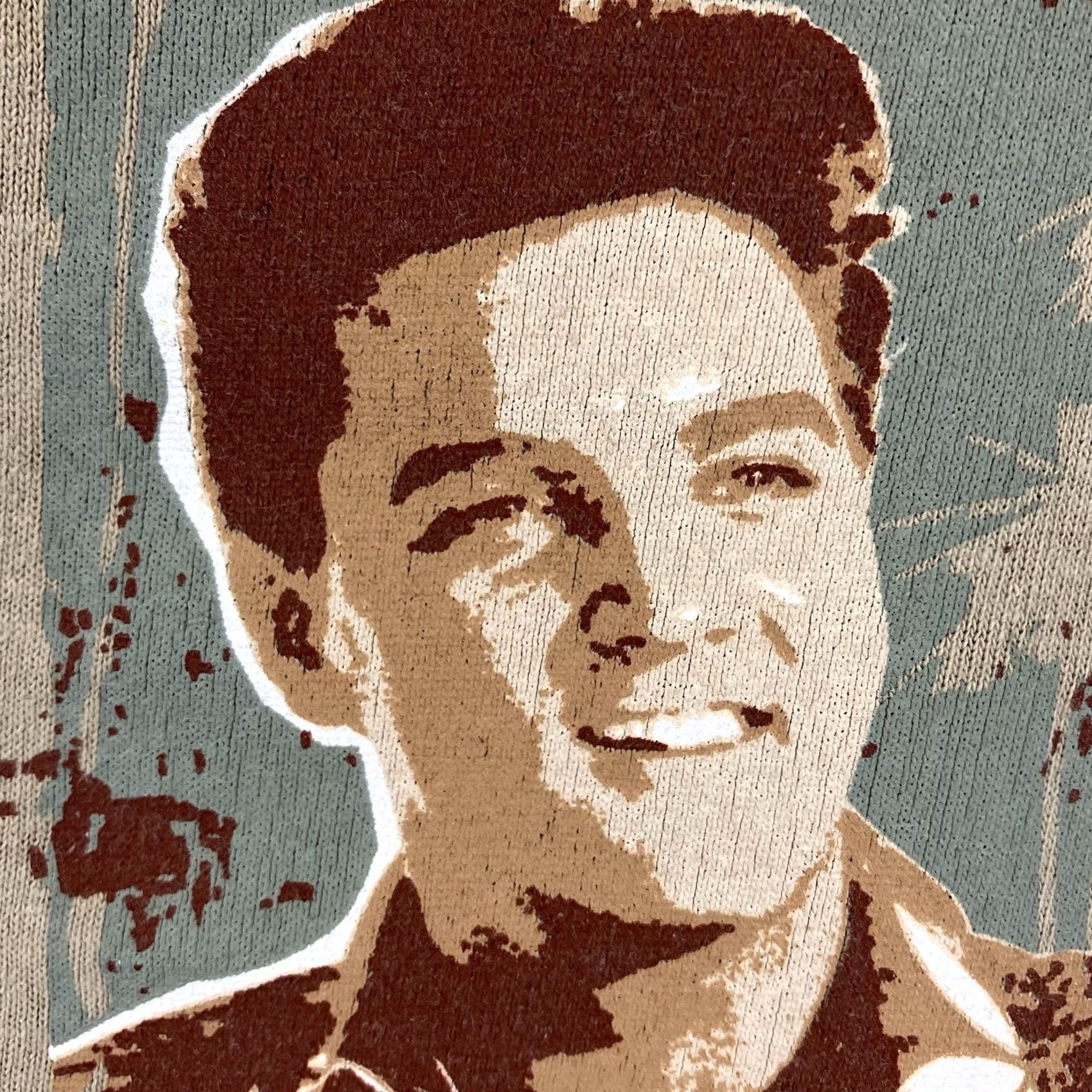 Vintage VINTAGE Elvis Presley Blue Hawaii T Shirt Mens Medium BOXY Fit Thick Cotton Logo Crew Neck Short Sleeve Beige 60s Hawaiian Retro The King Mens Size US M / EU 48-50 / 2 - 5 Thumbnail