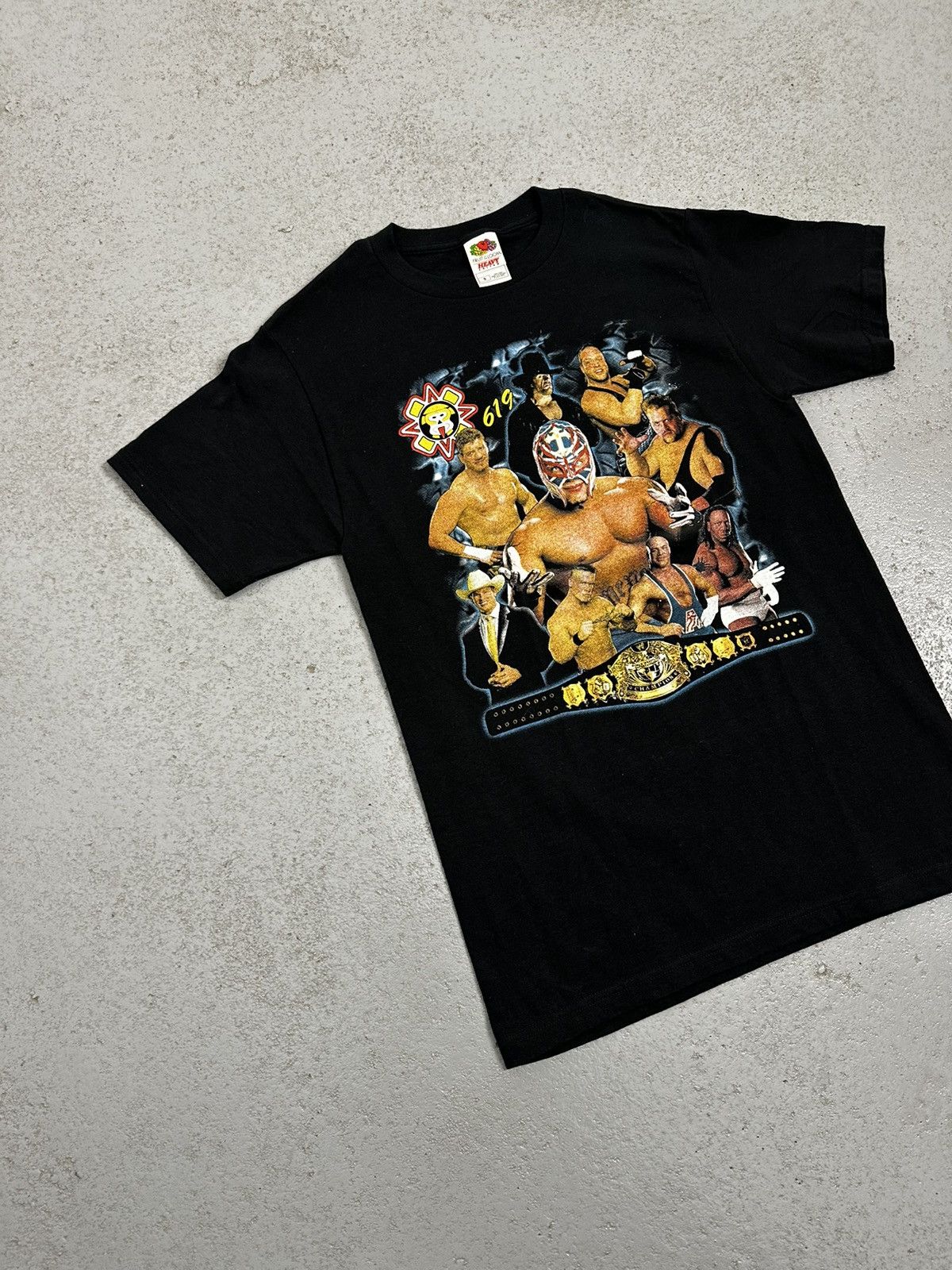 WWE Vintage 00s Wrestlemania WWE Rey Mysterio Undertaker T-Shirt Size US S / EU 44-46 / 1 - 2 Thumbnail