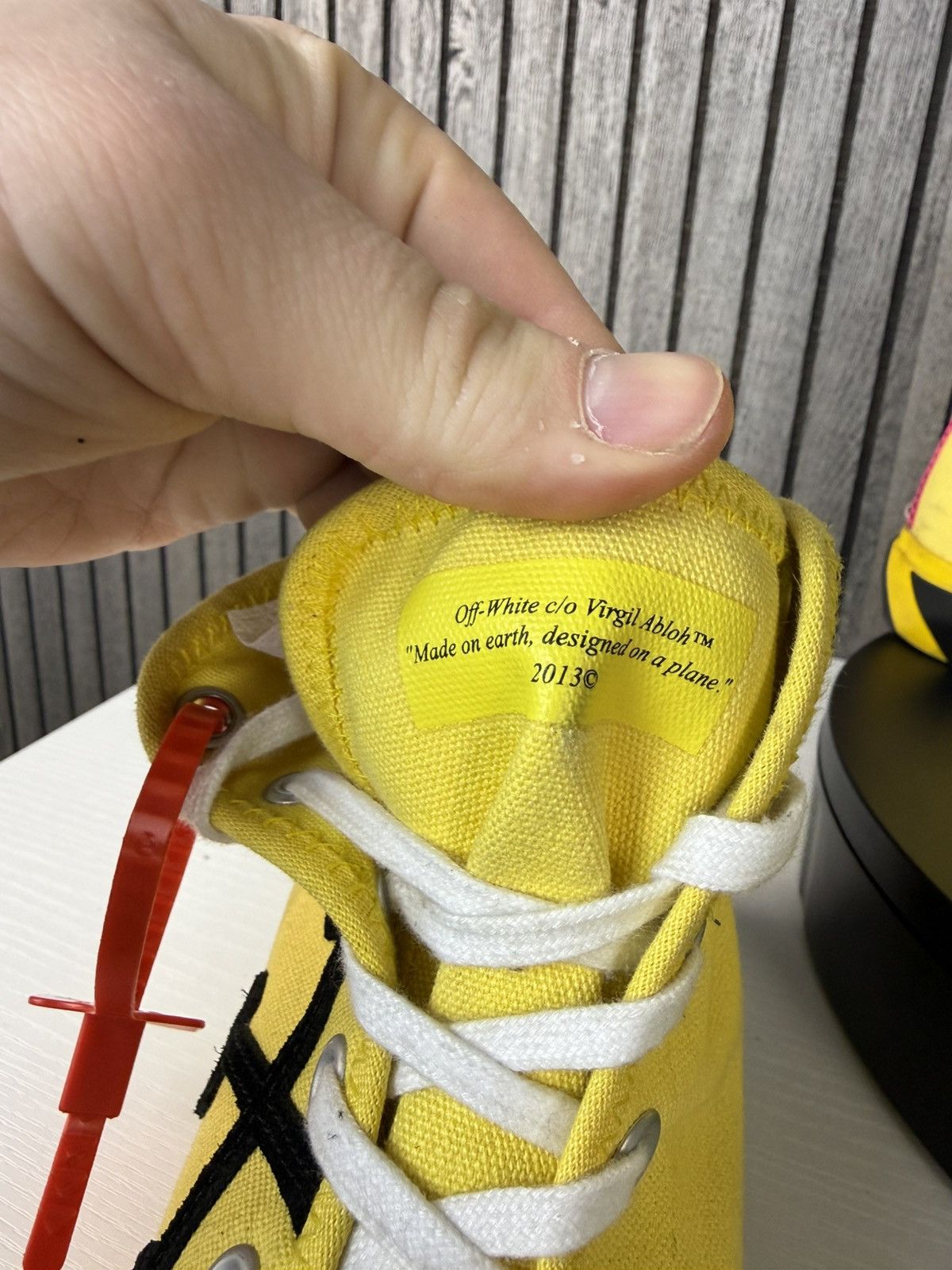 Off-White Off- white Size 12 Off-White Vulc Sneaker Mid Yellow Size US 12 / EU 45 - 5 Thumbnail