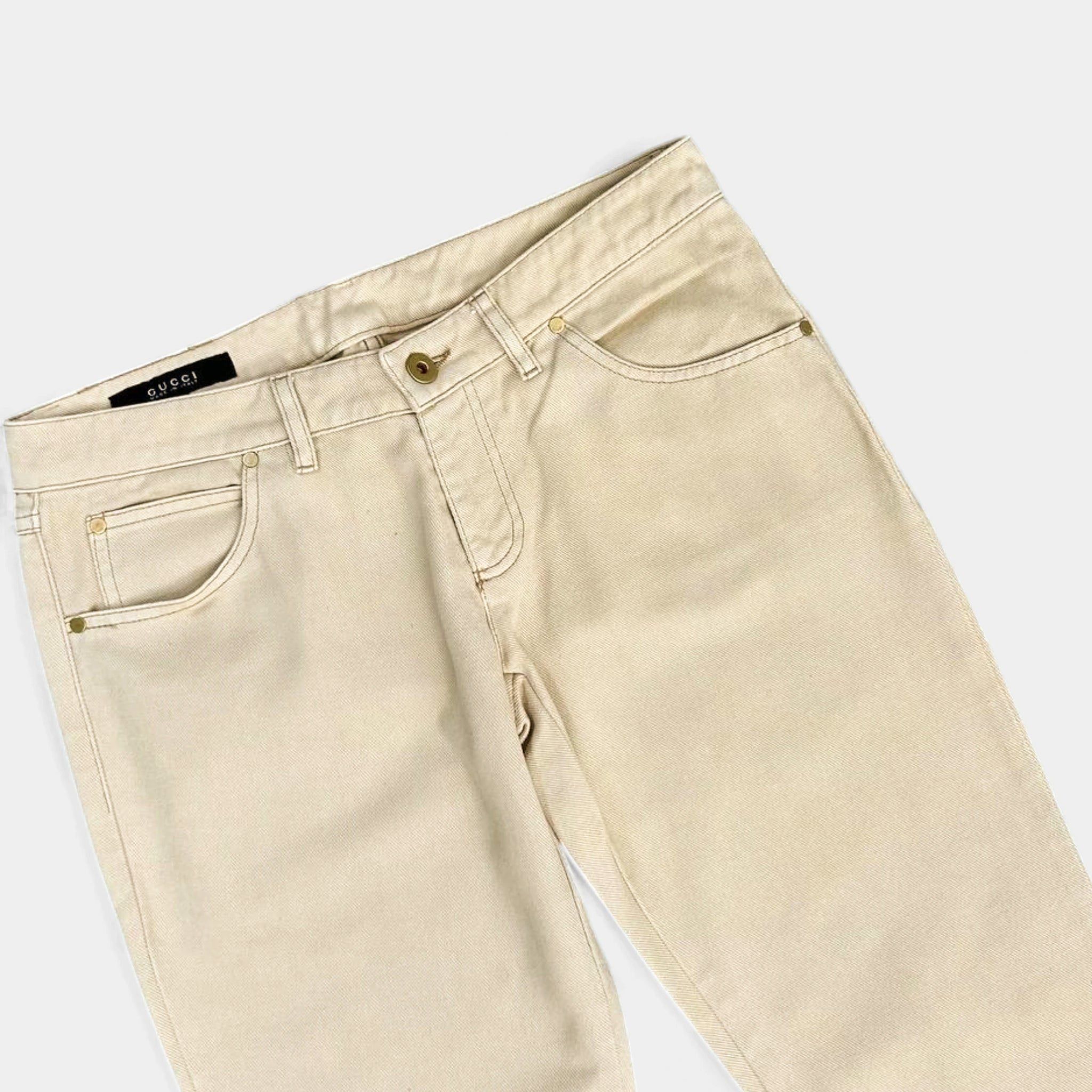 Gucci Gucci 2000's Flared Distressed Pants Size US 30 / EU 46 - 2 Thumbnail