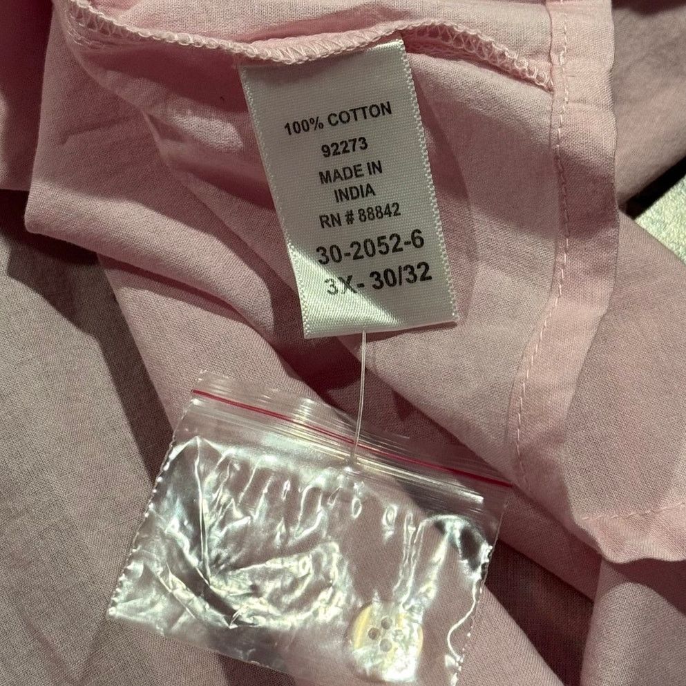Other NEW Woman Within Top Plus Size 3X Pink Pintuck Lightweight Size 3XL / US 20-22 - 5 Thumbnail