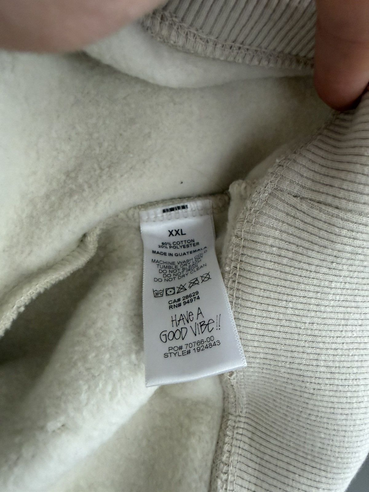 Stussy Stussy Logo Hoodie Cream XXL sold out Size US XXL / EU 58 / 5 - 2 Thumbnail